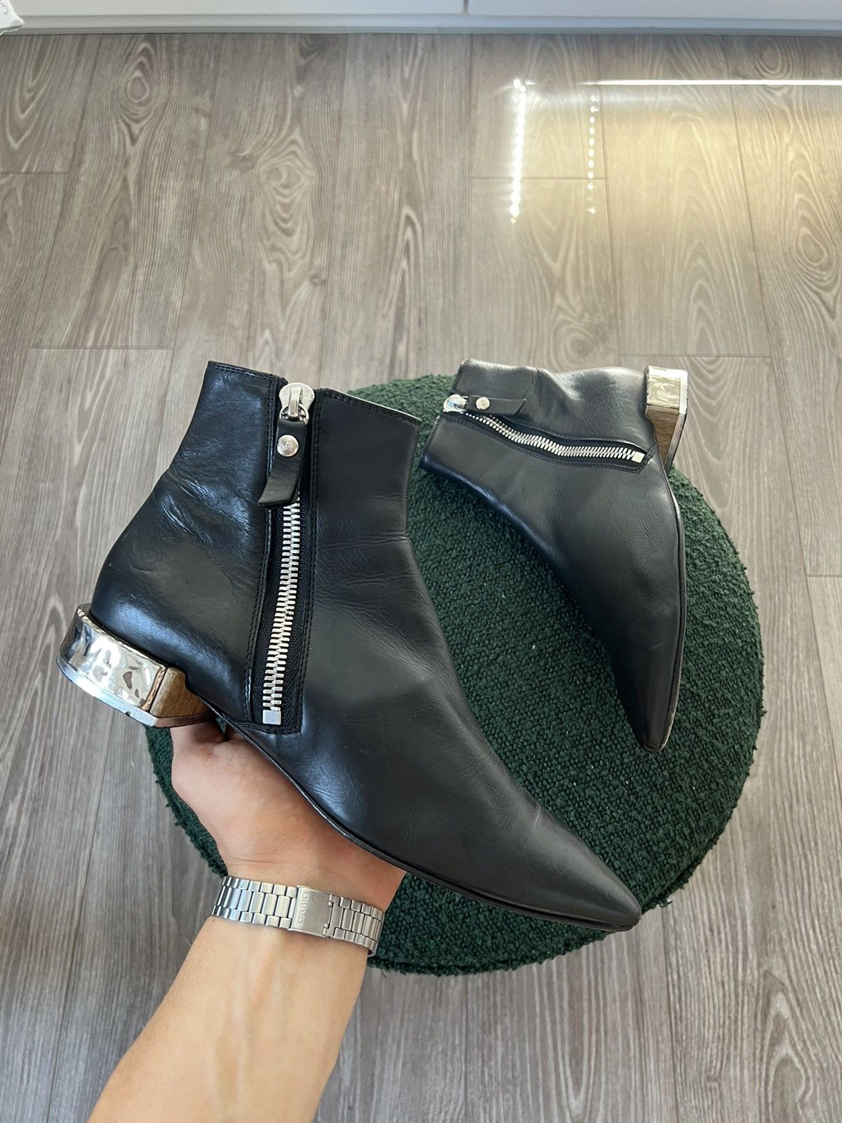 AGL × Designer ‼️Designer AGL Vero Cuoio Made in Italy NWT Pointed Toe Boots Size US 7 / IT 37 - 8 Thumbnail