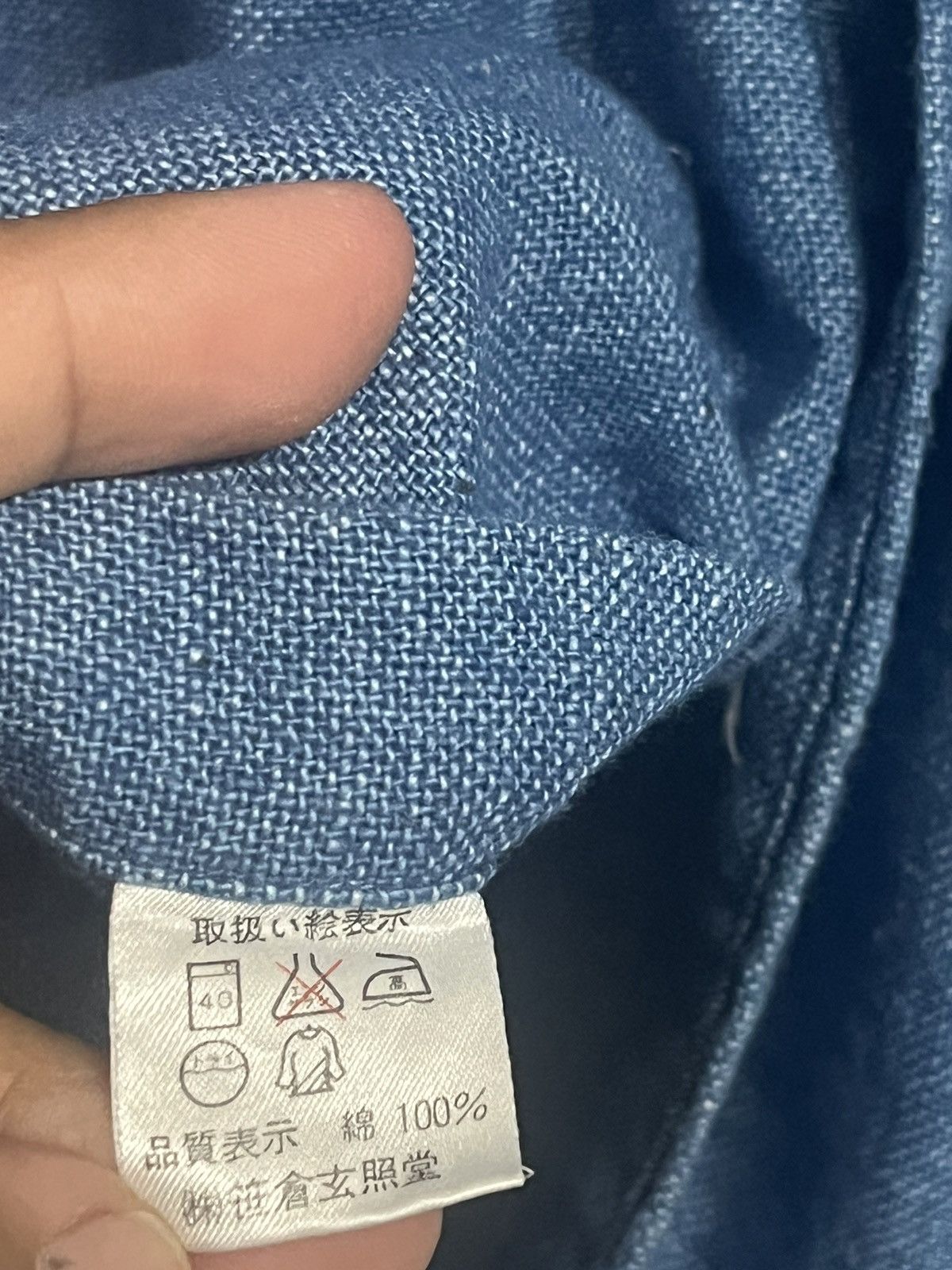 Blue Blue Japan × Indigo × Japanese Brand Vintage Sasakura Gensho Japan indigo button ups Size US M / EU 48-50 / 2 - 8 Thumbnail