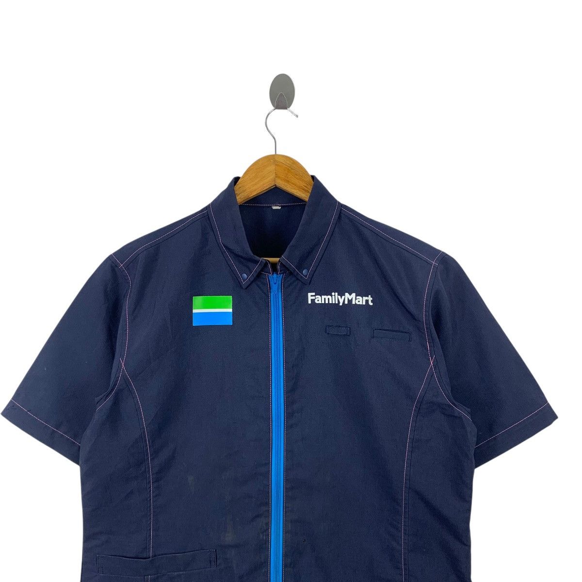 Japanese Brand × Vintage Vintage FAMILY MART Japanese Uniform Stuff Worker Shirts Size US M / EU 48-50 / 2 - 3 Thumbnail