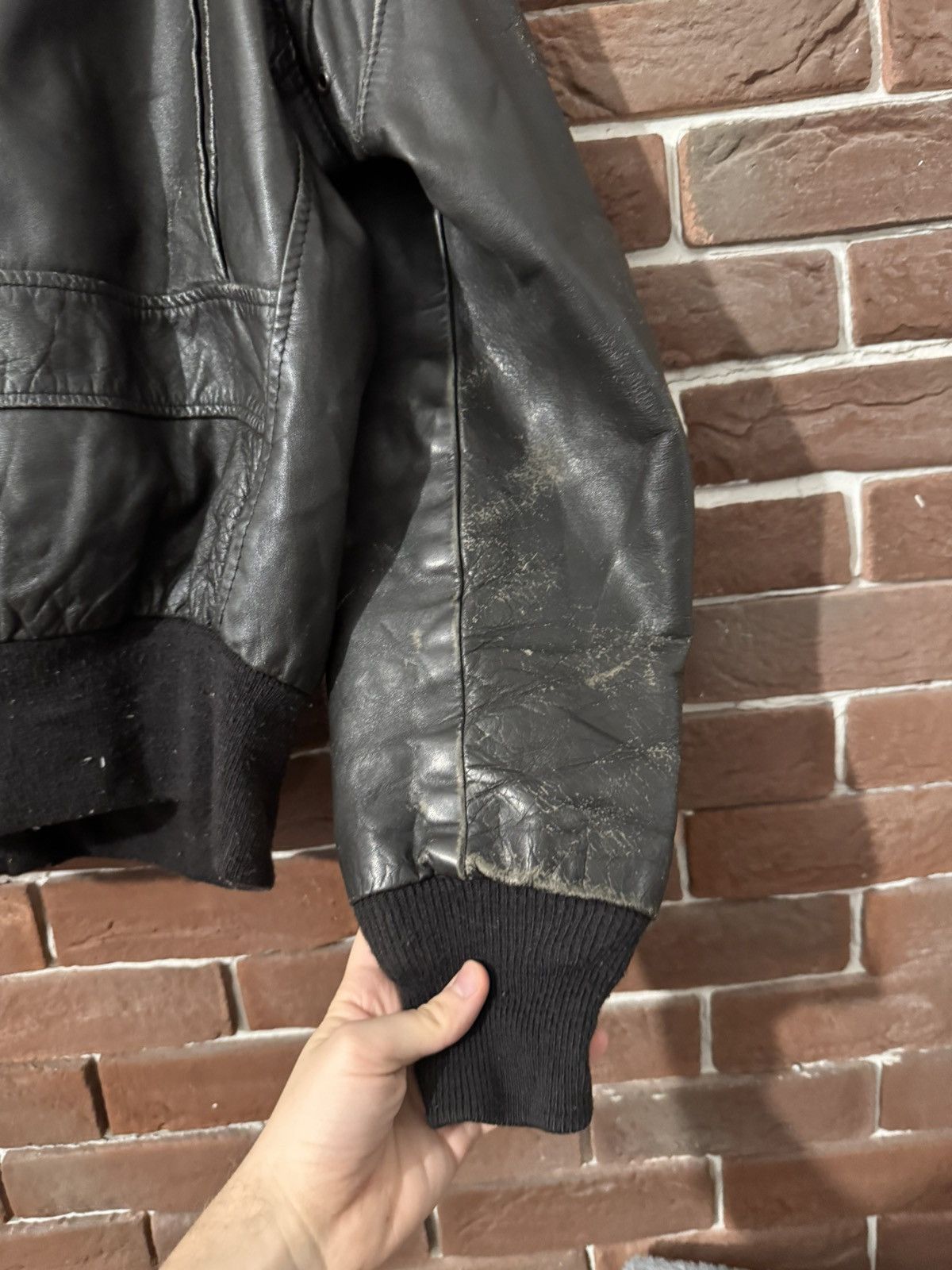 Leather Vintage High Quality Casual Leather Jacket Rare Rock Roll Size US XL / EU 56 / 4 - 17 Thumbnail