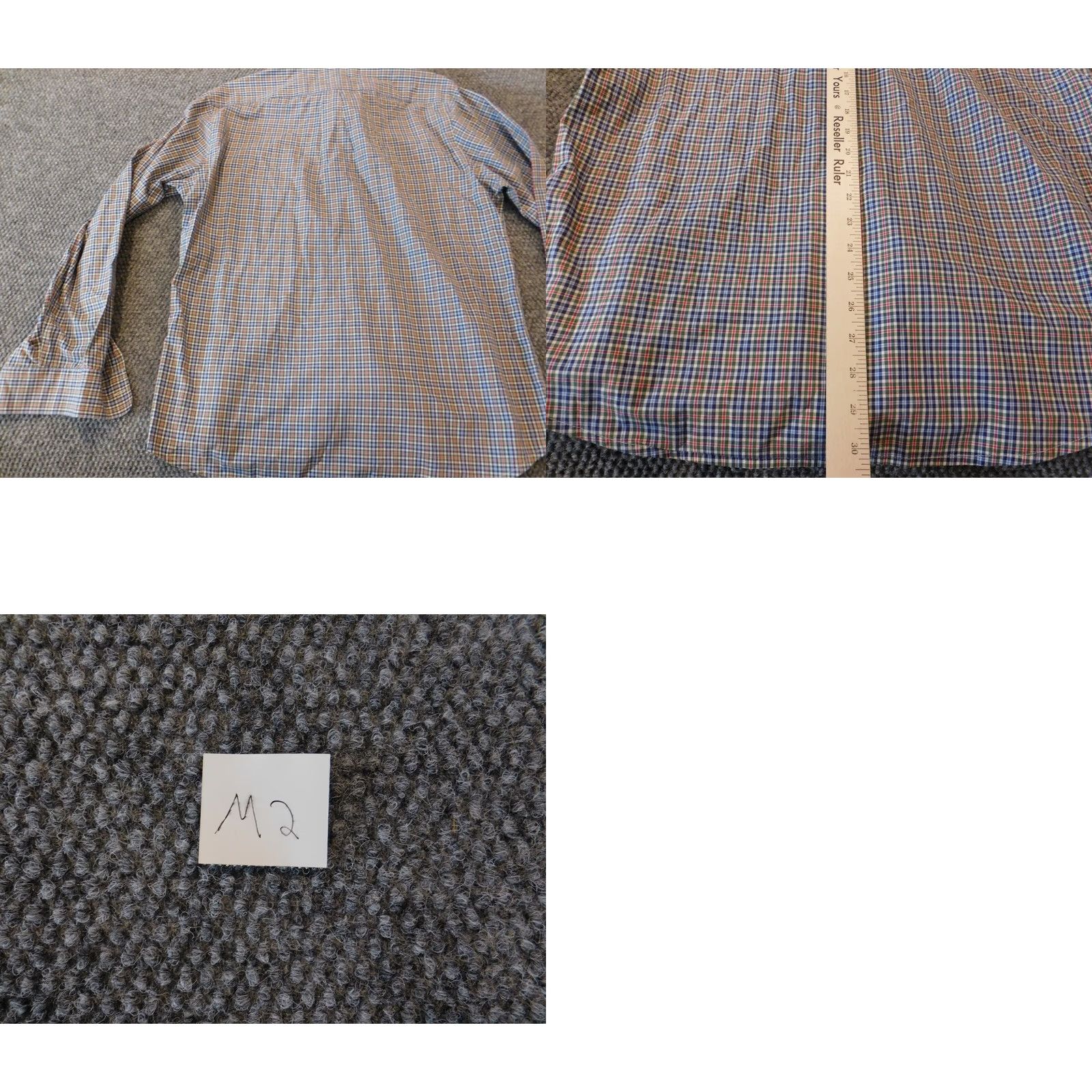 Gap Gap Shirt Button-Up Plaid Blue Casual Mens L Button-Down Collared Knit Cotton Long Sleeve Classic Vintage: No Size US L / EU 52-54 / 3 - 8 Thumbnail