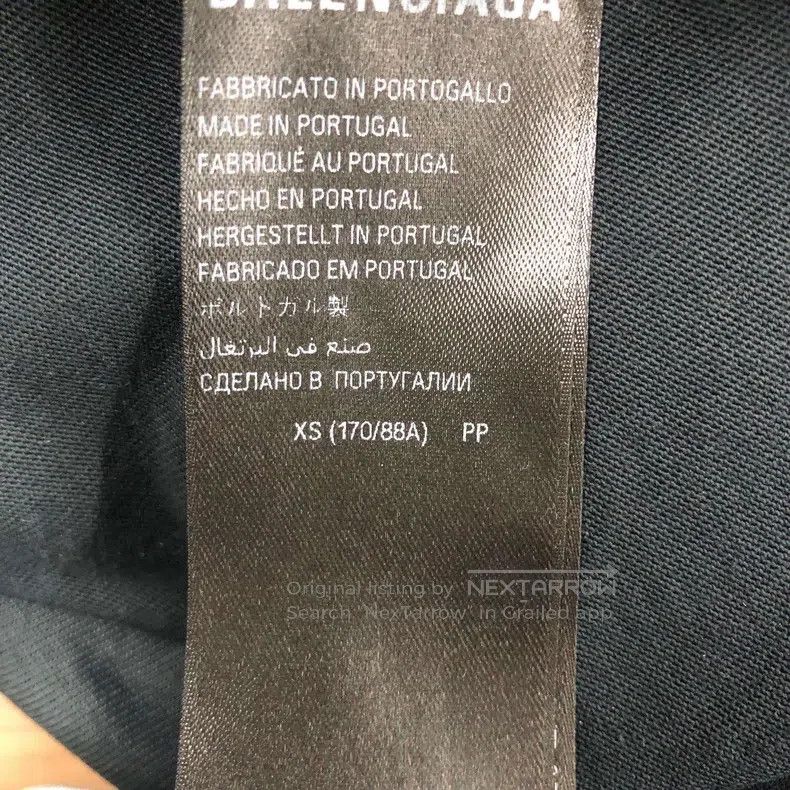 Balenciaga Balenciaga Cotton T-Shirt Size XS Black Size US XS / EU 42 / 0 - 5 Thumbnail