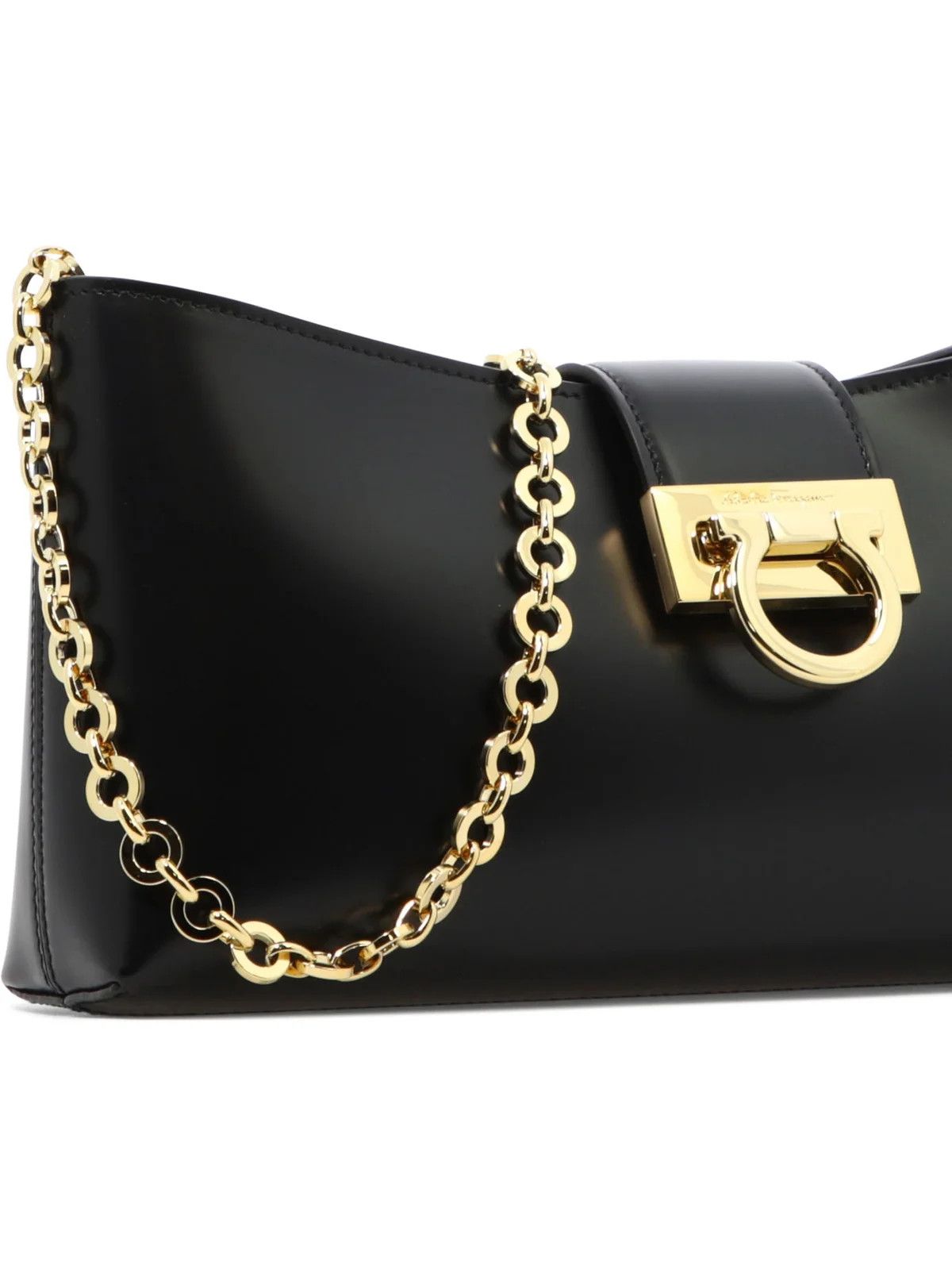 Salvatore Ferragamo o1s1rm1124 Size: OS / Leather Shoulder Bag in Nero Size ONE SIZE - 4 Thumbnail