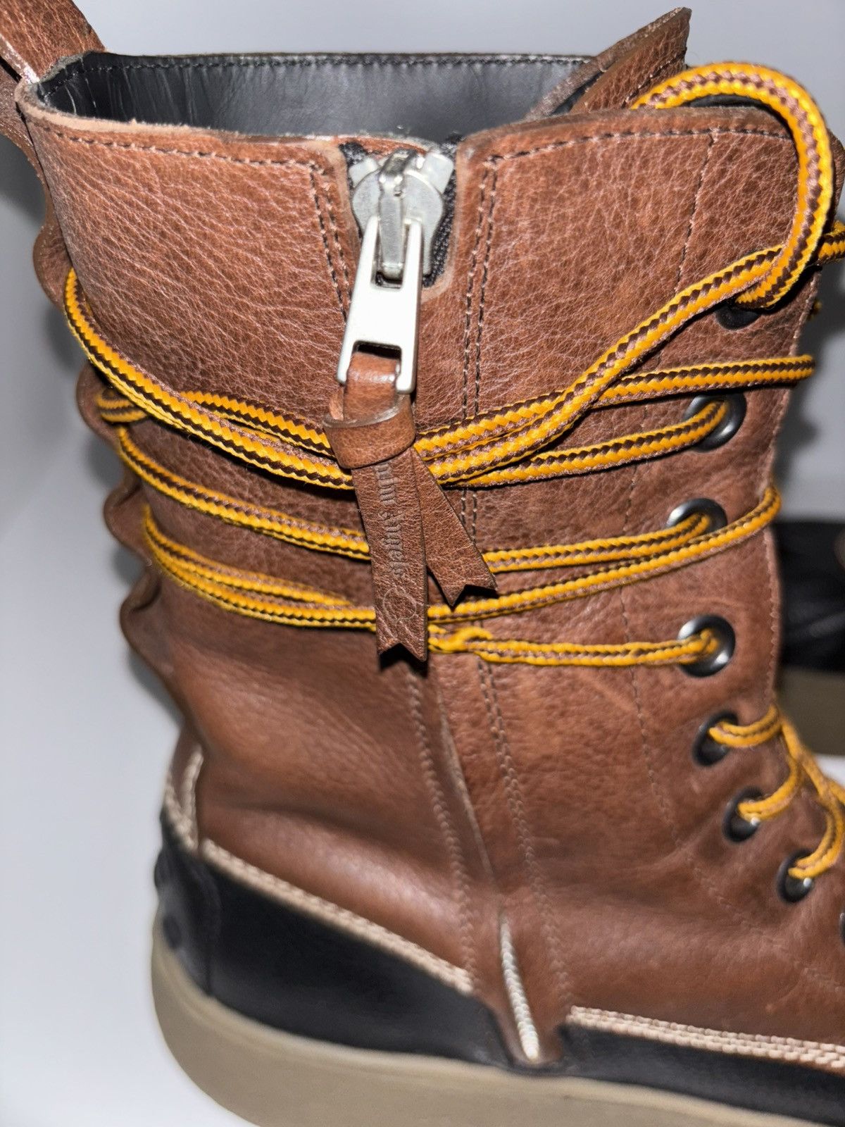 Moncler × Palm Angels × Tod's Moncler x Tod’s x Palm Angels Gommino Leather Boots Size US 11.5 / EU 44-45 - 6 Thumbnail