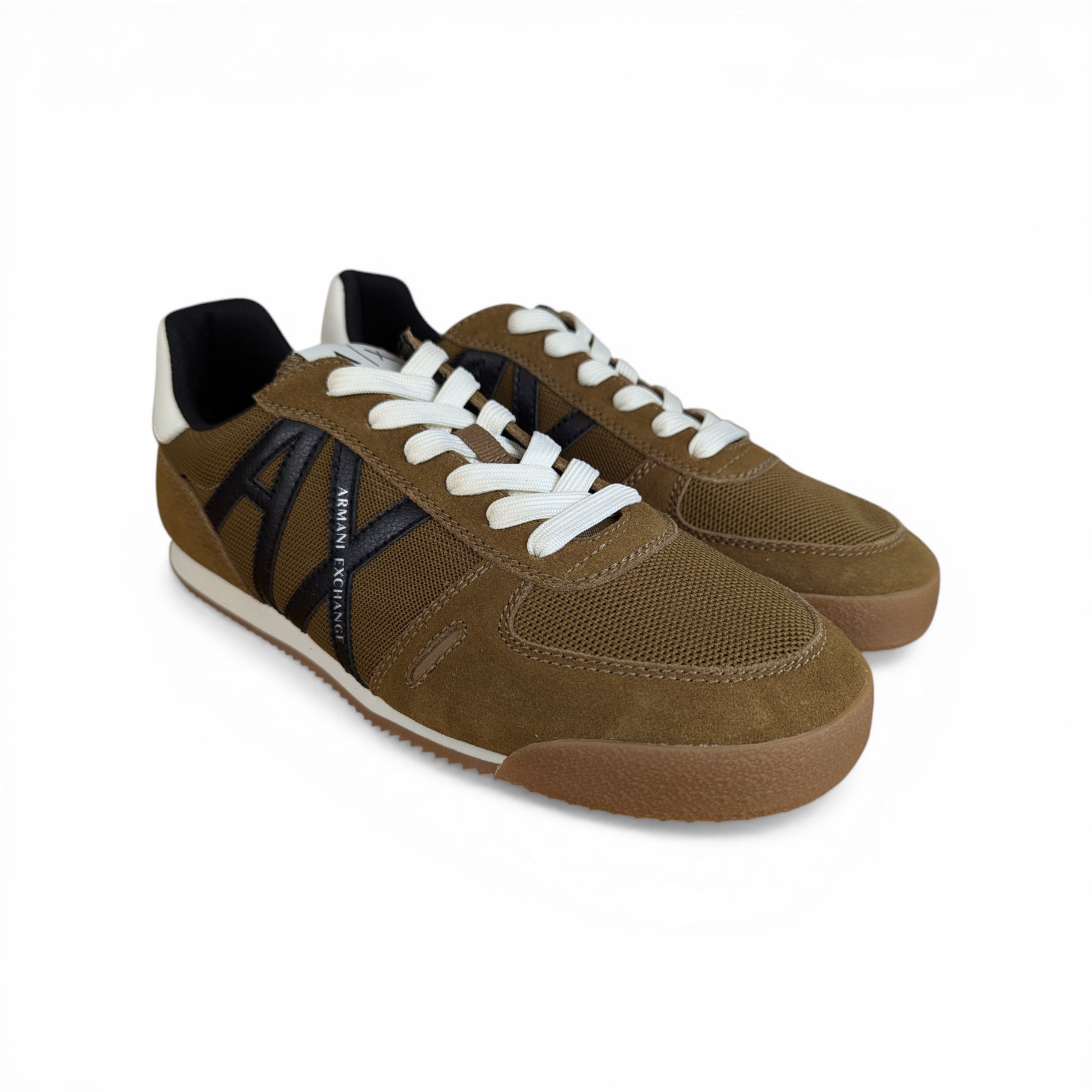 Armani Exchange ARMANI EXCHANGE BROWN SUEDE SNEAKERS Size US 10 / EU 43 - 3 Thumbnail