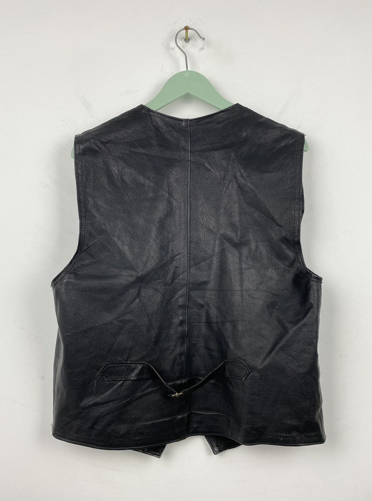 Genuine Leather Vintage Leather Vest Biker Harley Davidson Y2K Size US M / EU 48-50 / 2 - 5 Thumbnail