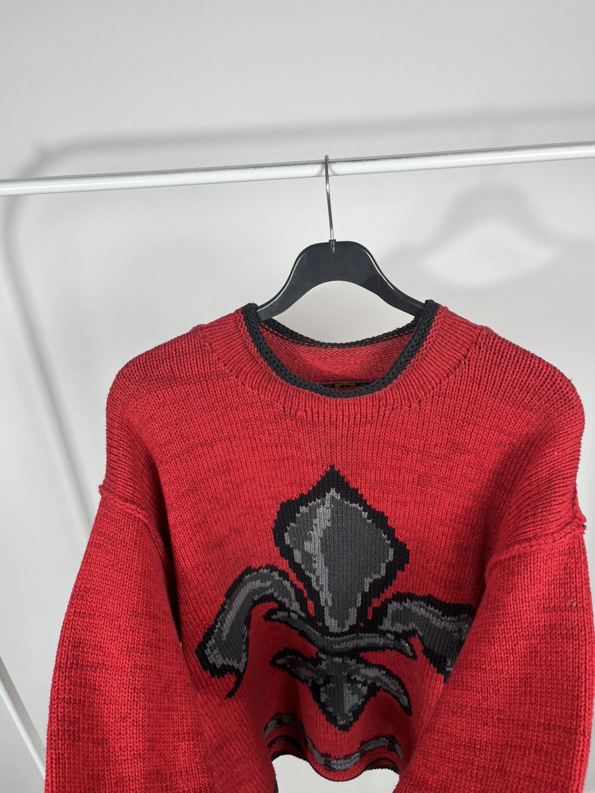 JET SET Vintage Jet Set Red Knit Sweater Fleur de Lis Graphic Size 2 Size US XL / EU 56 / 4 - 8 Thumbnail