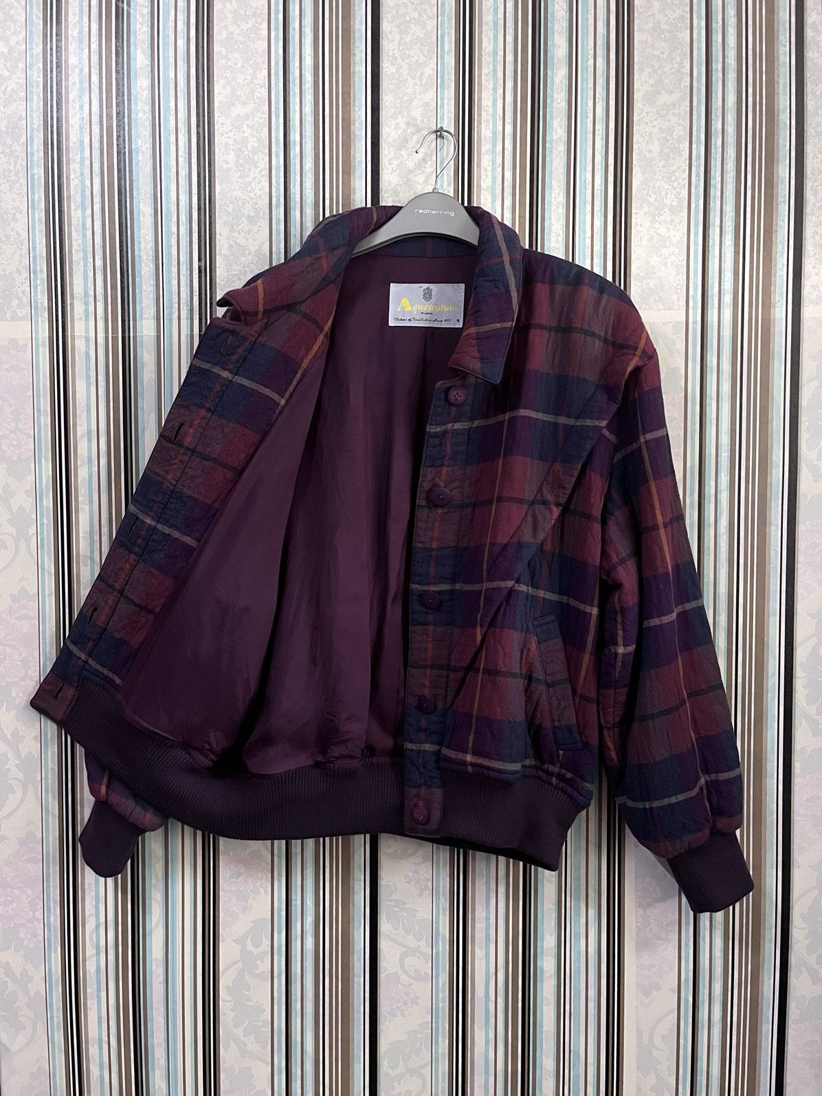 Aquascutum Symmetrical tartan wool linen #F3 Size US M / EU 48-50 / 2 - 7 Thumbnail