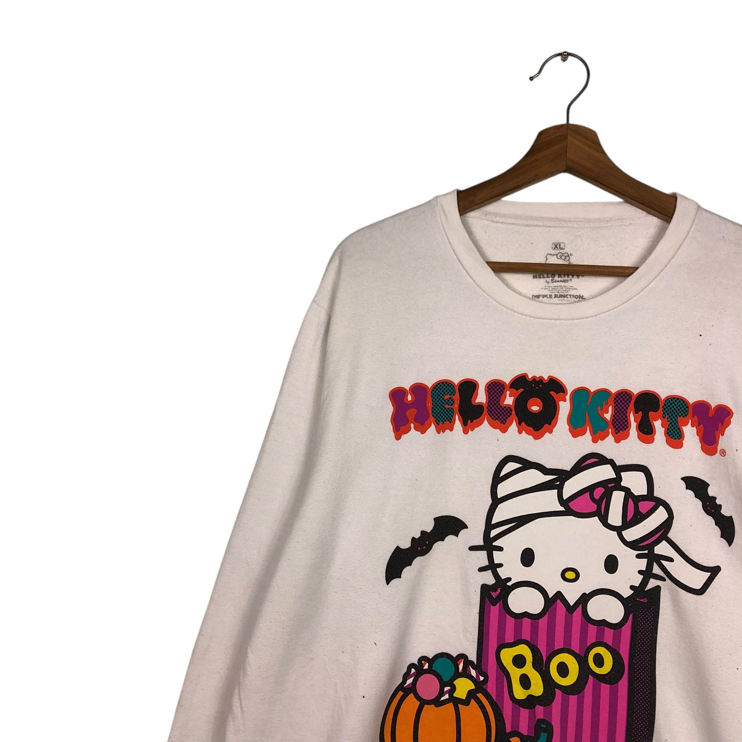 Japanese Brand 📌Vintage Sweatshirt Cewneck Hello Kitty Big Logo Size US M / EU 48-50 / 2 - 8 Thumbnail
