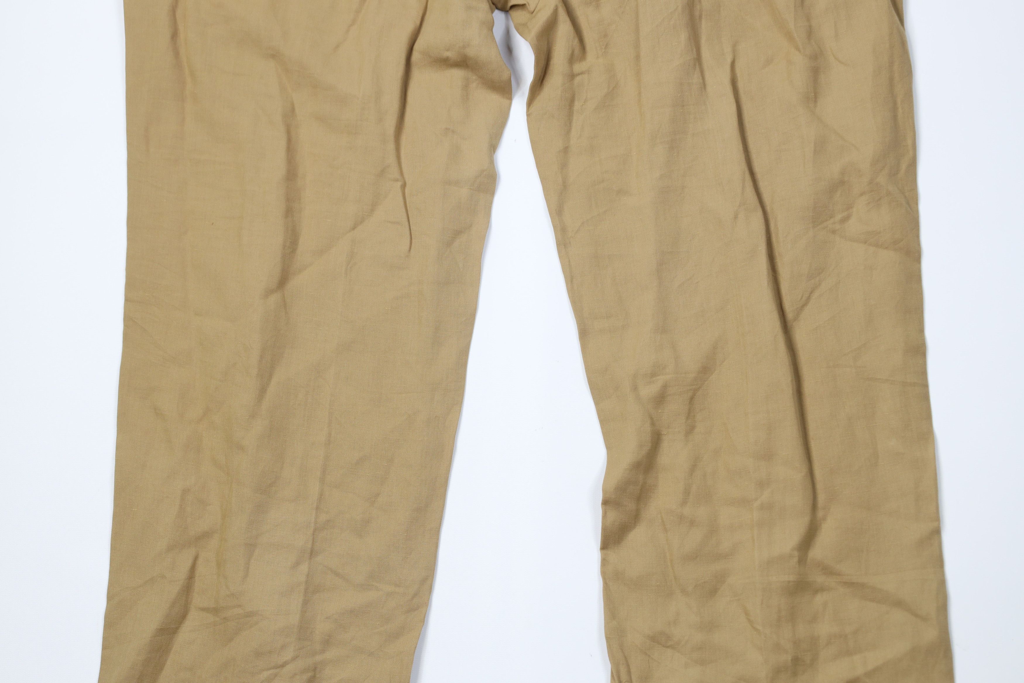Ralph Lauren Vintage 90s Ralph Lauren Blend Wide Leg Chino Pants Beige Size US 38 / EU 54 - 13 Thumbnail