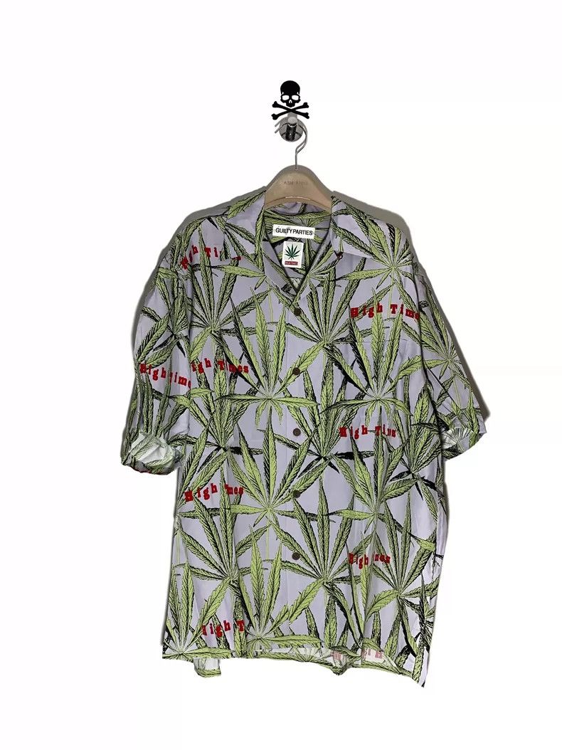 Wacko Maria WACKO MARIA Shirt with Leaf Print Design- DMC Size US XL / EU 56 / 4 - 1 Thumbnail