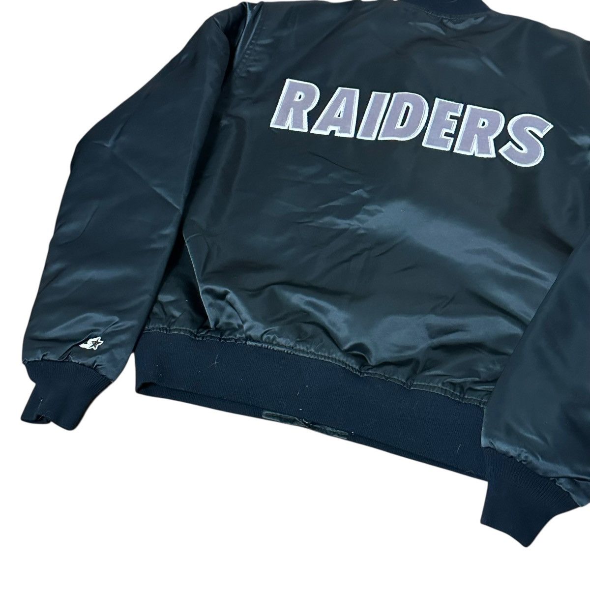 Starter VTG 90s NFL OAKLAND RAIDERS STARTER SATIN BOMBER JACKET LUSA Size US L / EU 52-54 / 3 - 6 Thumbnail