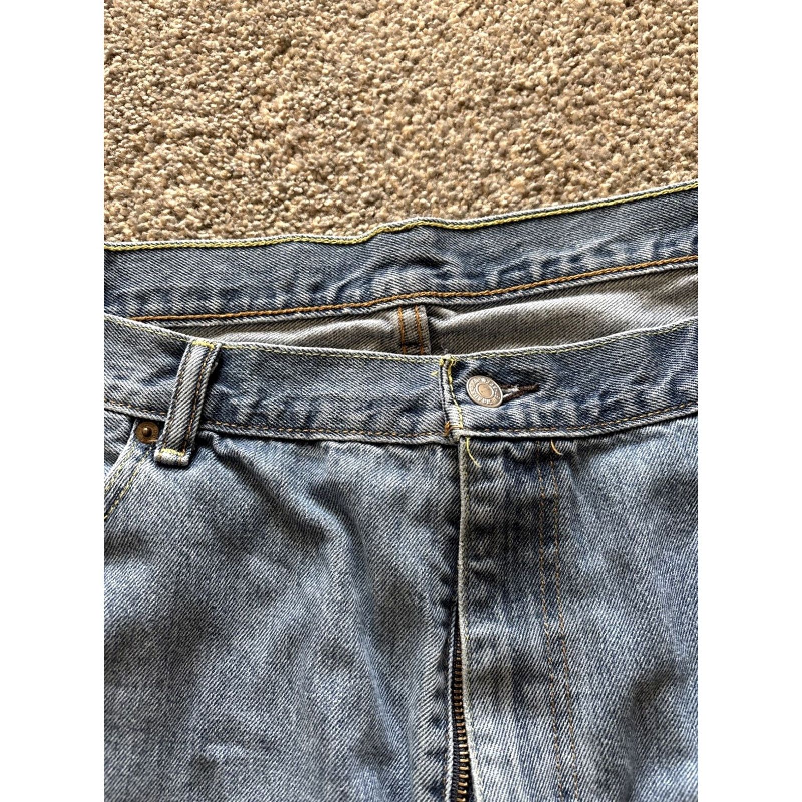 Levi's VINTAGE Levi's 550 Jeans Regular 46X34 5-Pocket Denim Blue Mens Straight Relaxed Cotton 550 Model Levi's 500 Series Worldwide Shipping Size US 30 / EU 46 - 2 Thumbnail
