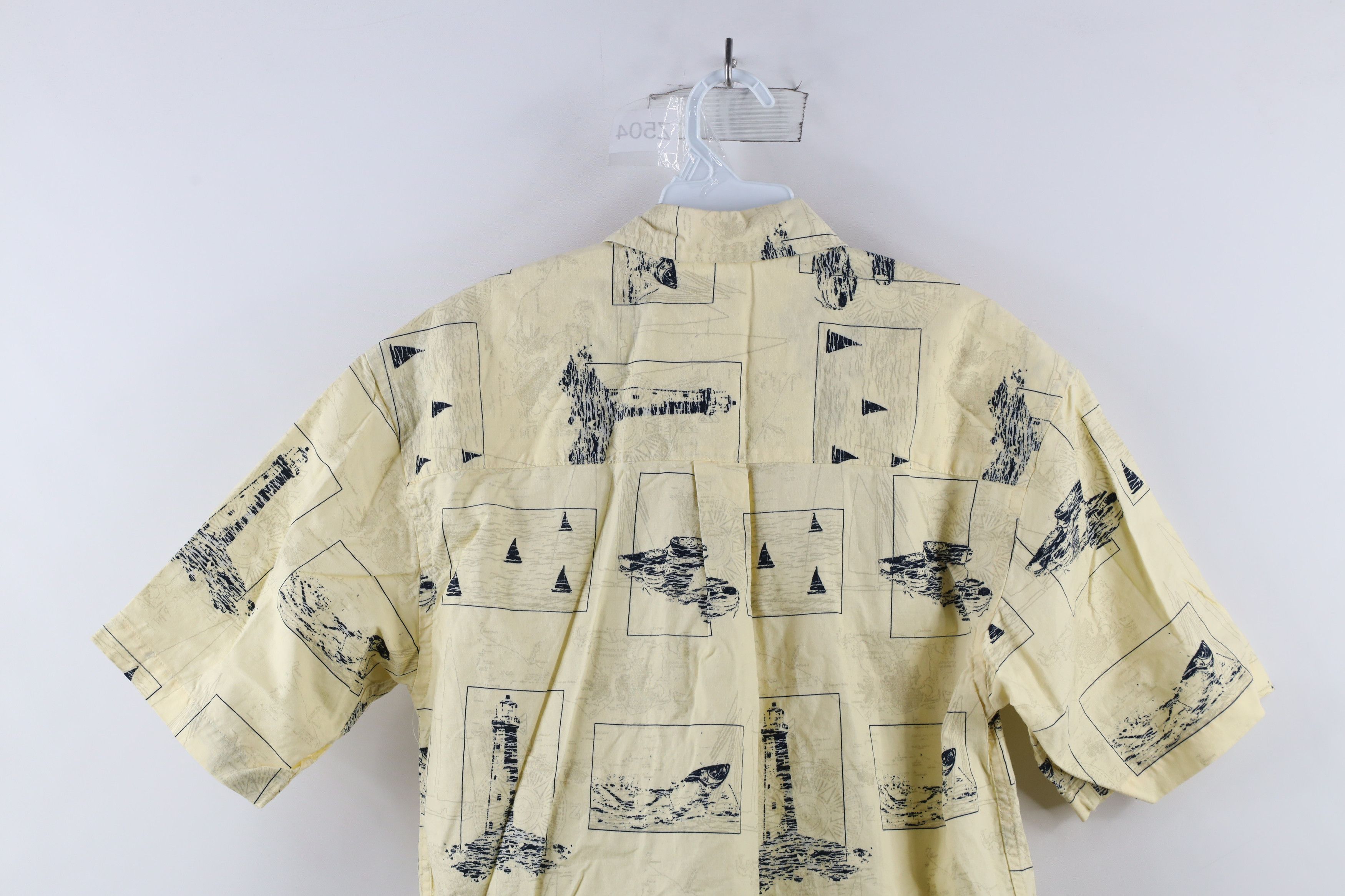 Vintage Vintage 90s Streetwear Lighthouse Boat Button Down Shirt Size US S / EU 44-46 / 1 - 8 Thumbnail