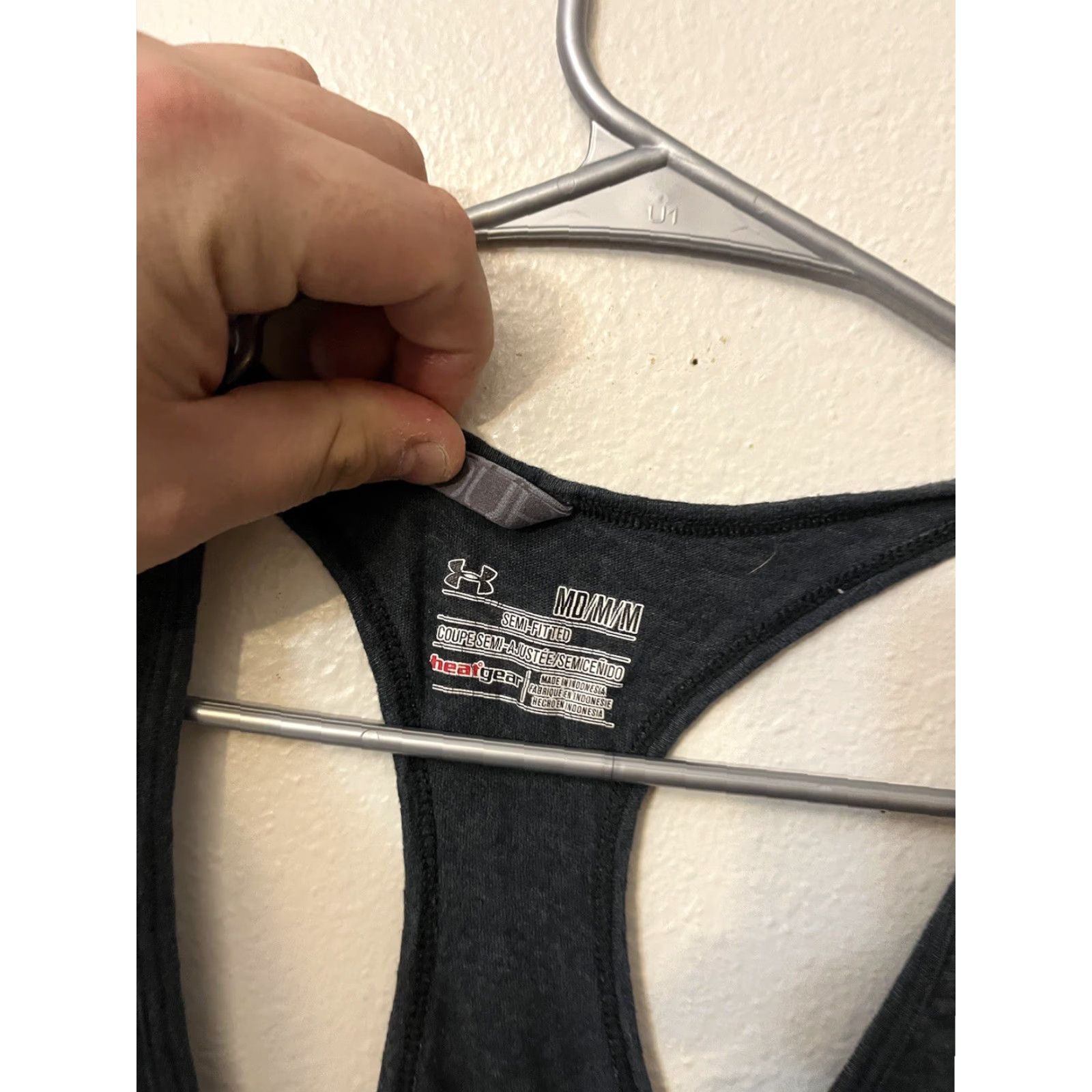 Under Armour Under Armour Tank Shirt Women’s M Gray HeatGear Semi-fitted Shirt Athletic Size XS / US 0-2 / IT 36-38 - 2 Thumbnail