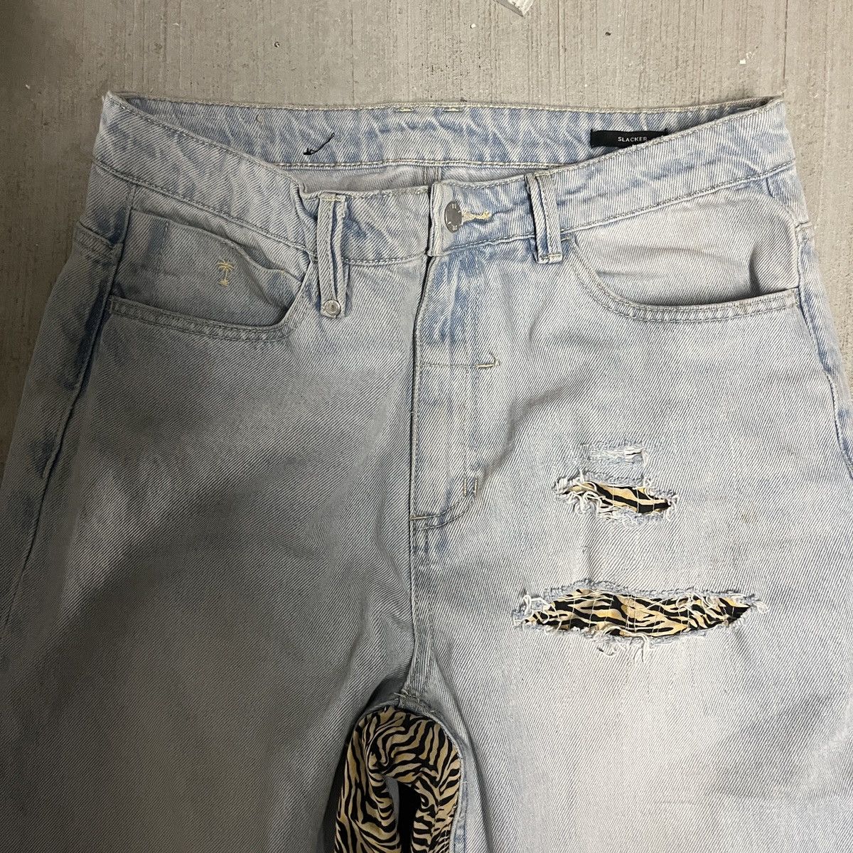 Other Stone Studios Tiger Boot Cut Blue Jeans Size 32" / US 10 / IT 46 - 3 Thumbnail