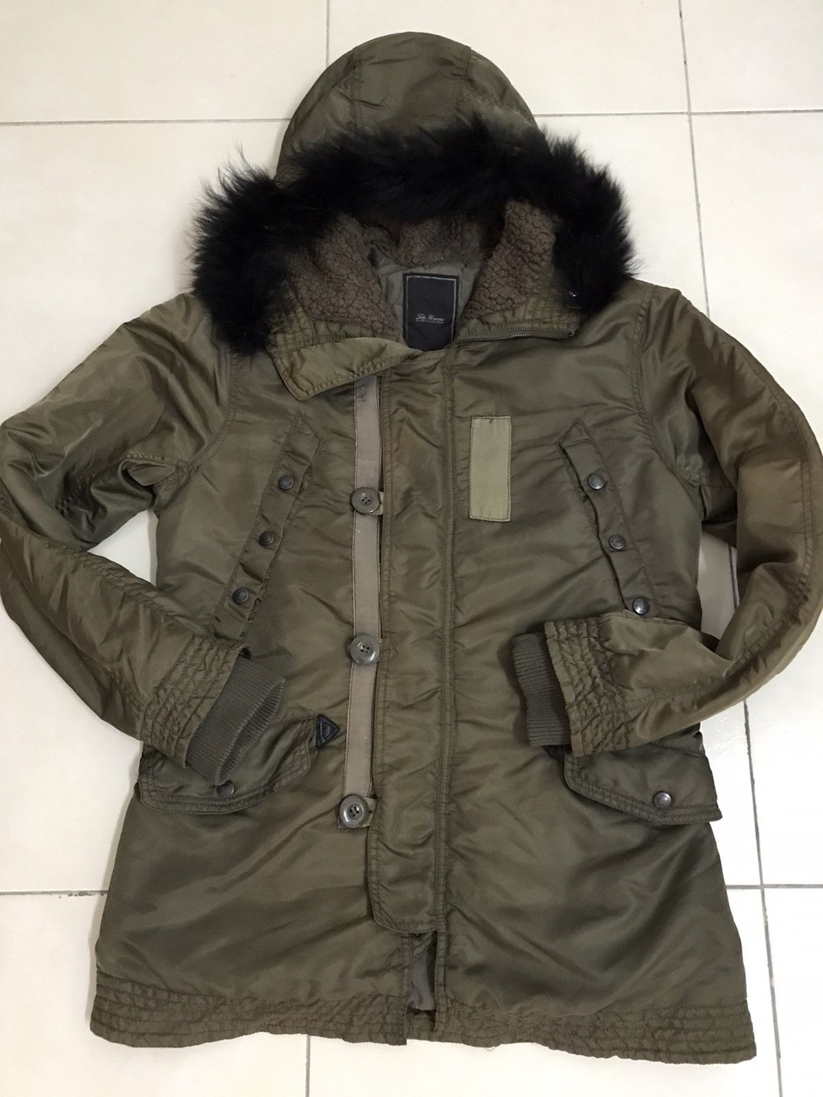 Issey Miyake × Tete Homme Issey Miyake Tete Homme Military Fur Fleece Hoodie jacket Size US M / EU 48-50 / 2 - 1 Thumbnail