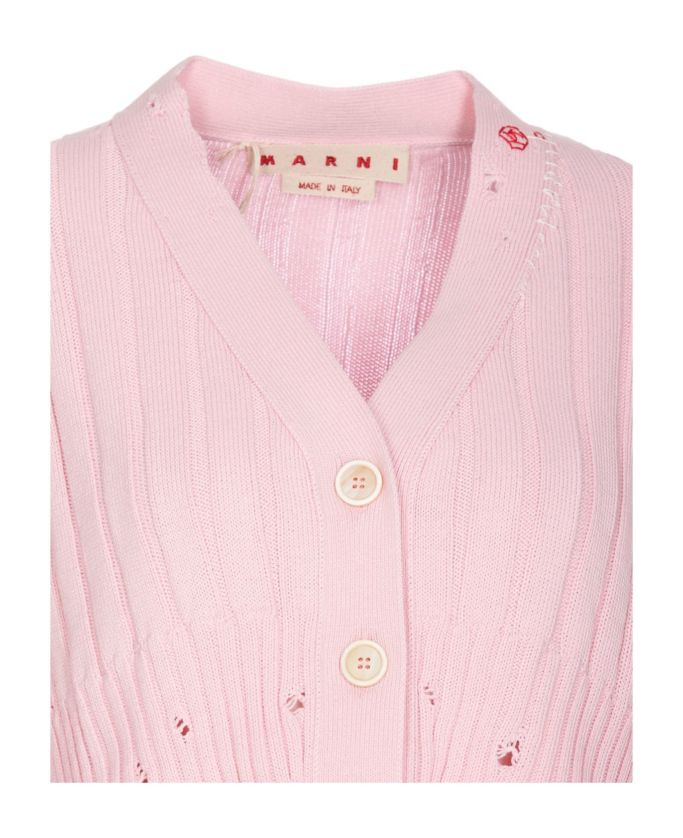 Marni o1y1125 Cardigan in Pink Size M / US 6-8 / IT 42-44 - 4 Thumbnail