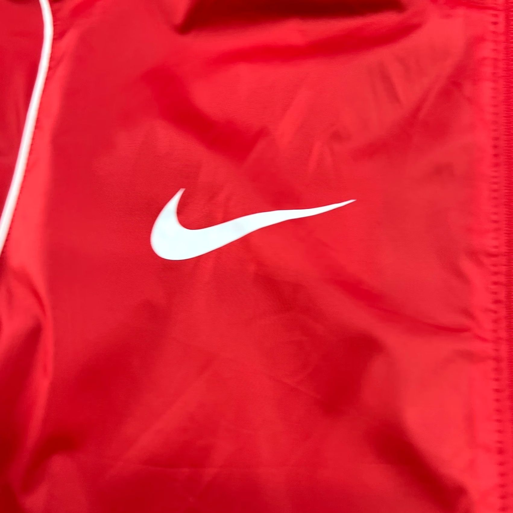 Nike Nike Nylon Jacket Mens Small Red Full Zip Football Training Drill Track Jacket Mens Nike Size US S / EU 44-46 / 1 - 7 Thumbnail