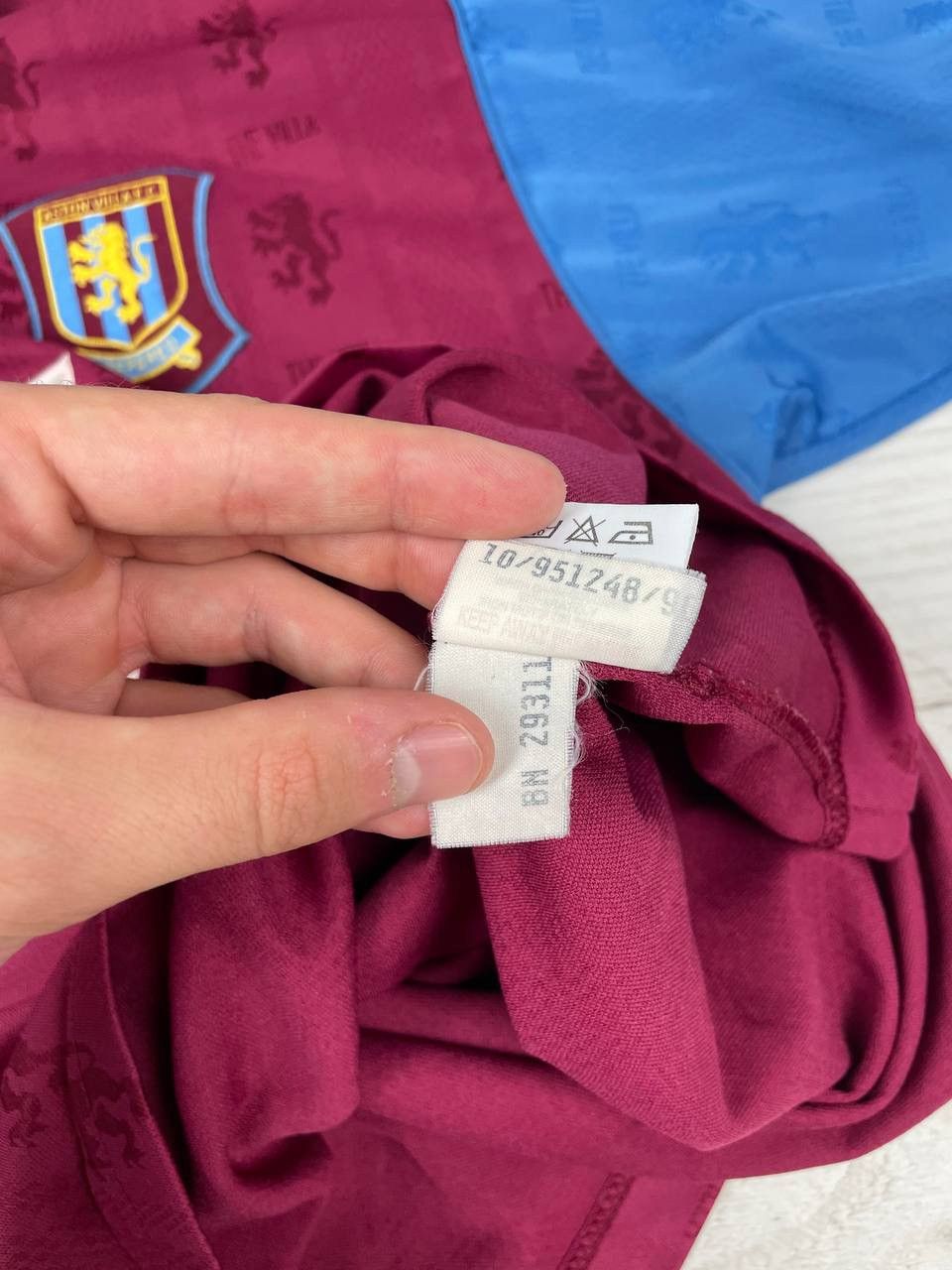 Reebok Reebok Aston Villa 1995 1997 Home Shirt Soccer Jersey Size US XL / EU 56 / 4 - 10 Thumbnail
