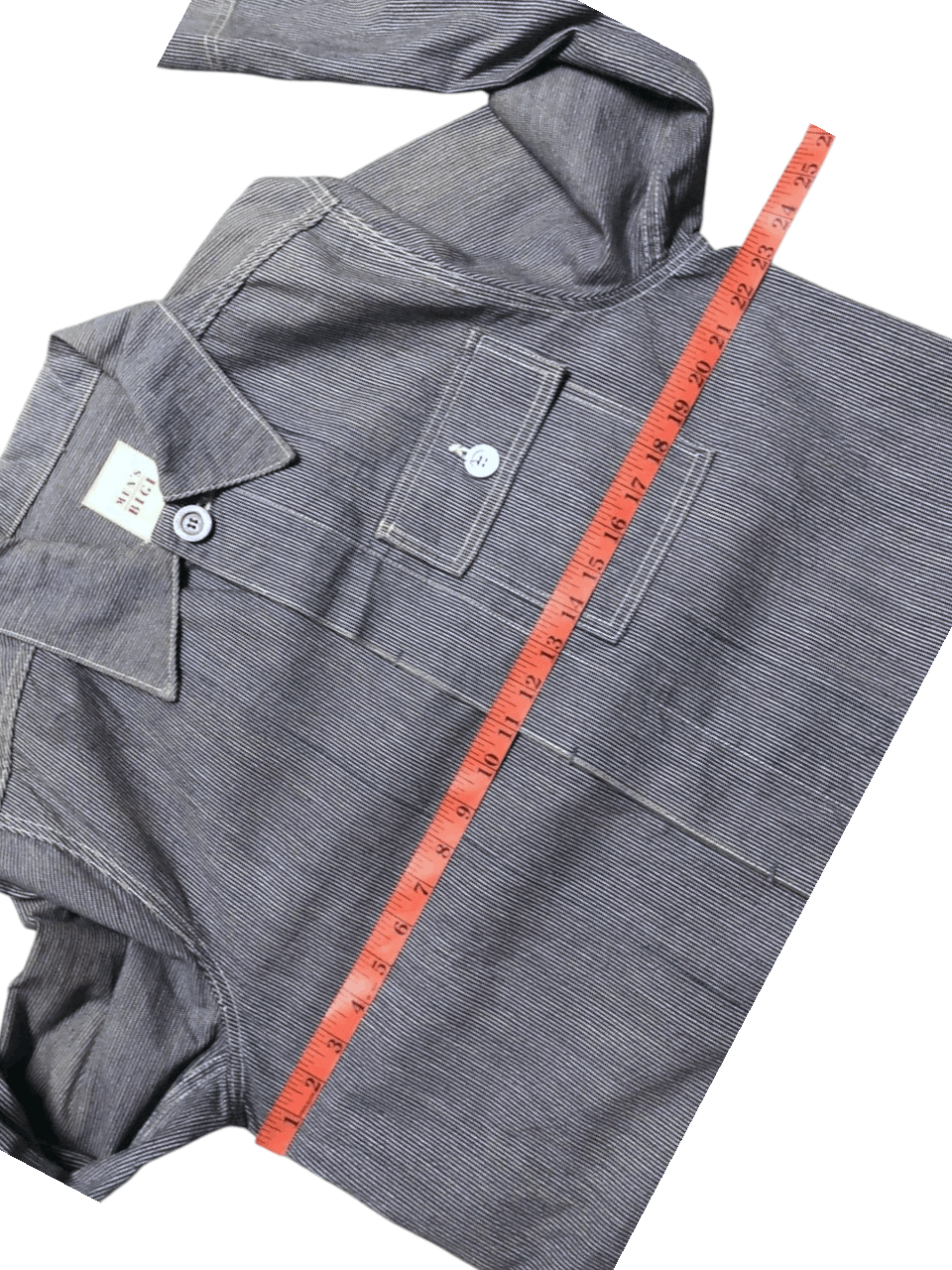 BIGI VINTAGE MEN'S BIGI HICKORY CHORE JACKET MADE IN USA Size US L / EU 52-54 / 3 - 11 Thumbnail