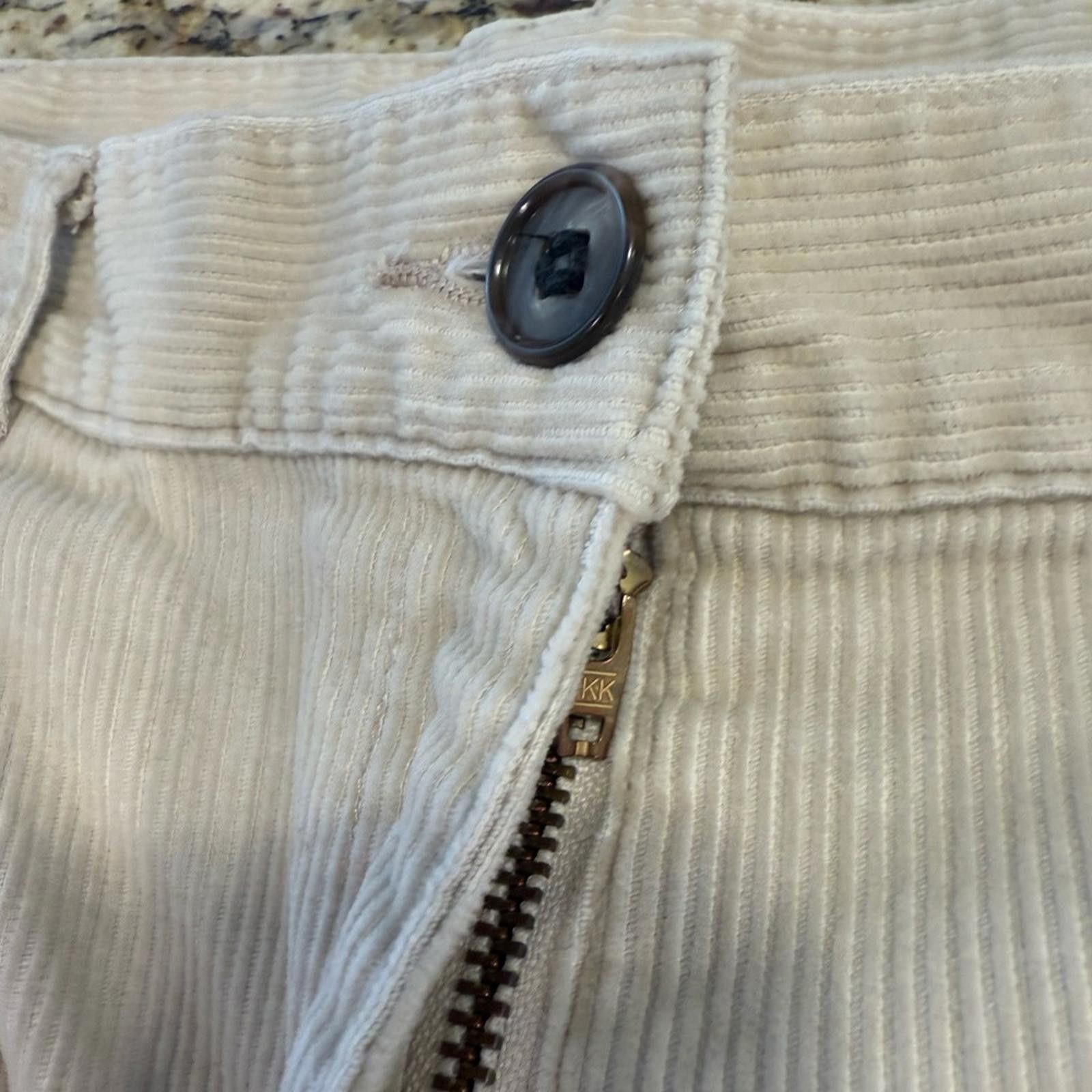 L.L. Bean L.L.Bean tan pleated corduroy cuffed pants SZ 20 Tall Size 30" / US 8 / IT 44 - 3 Thumbnail