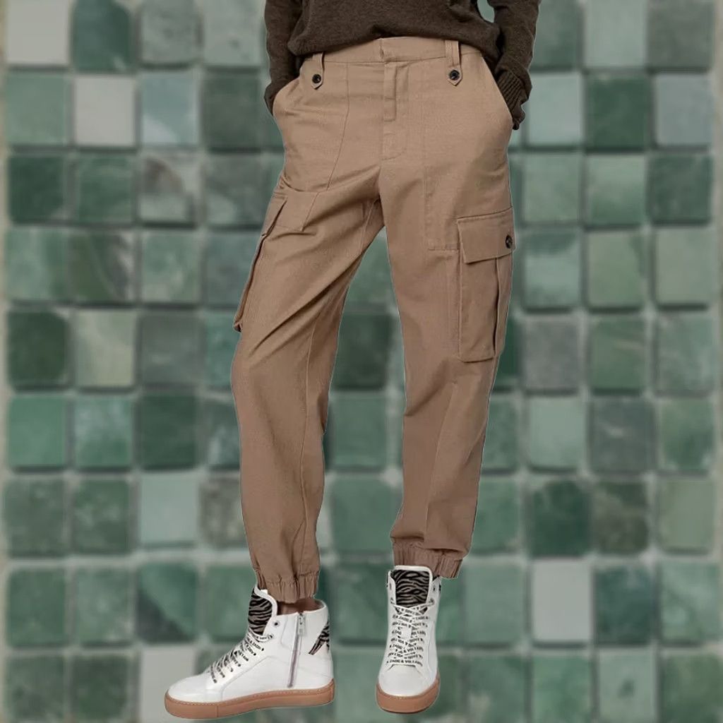 Zadig & Voltaire Zadig & Voltaire Pilote Cotton Canvas Pants Women FR 36 US 4 Beige Cargo Tailored Regular Inseam 28 in Front Flat Pocketed Size 27" / US 4 / IT 40 - 1 Thumbnail