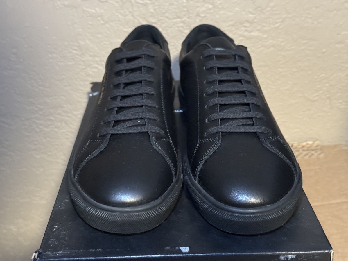 Saint Laurent Paris Andy Low Top SL Sneakers Black Size US 10 / EU 43 - 6 Thumbnail