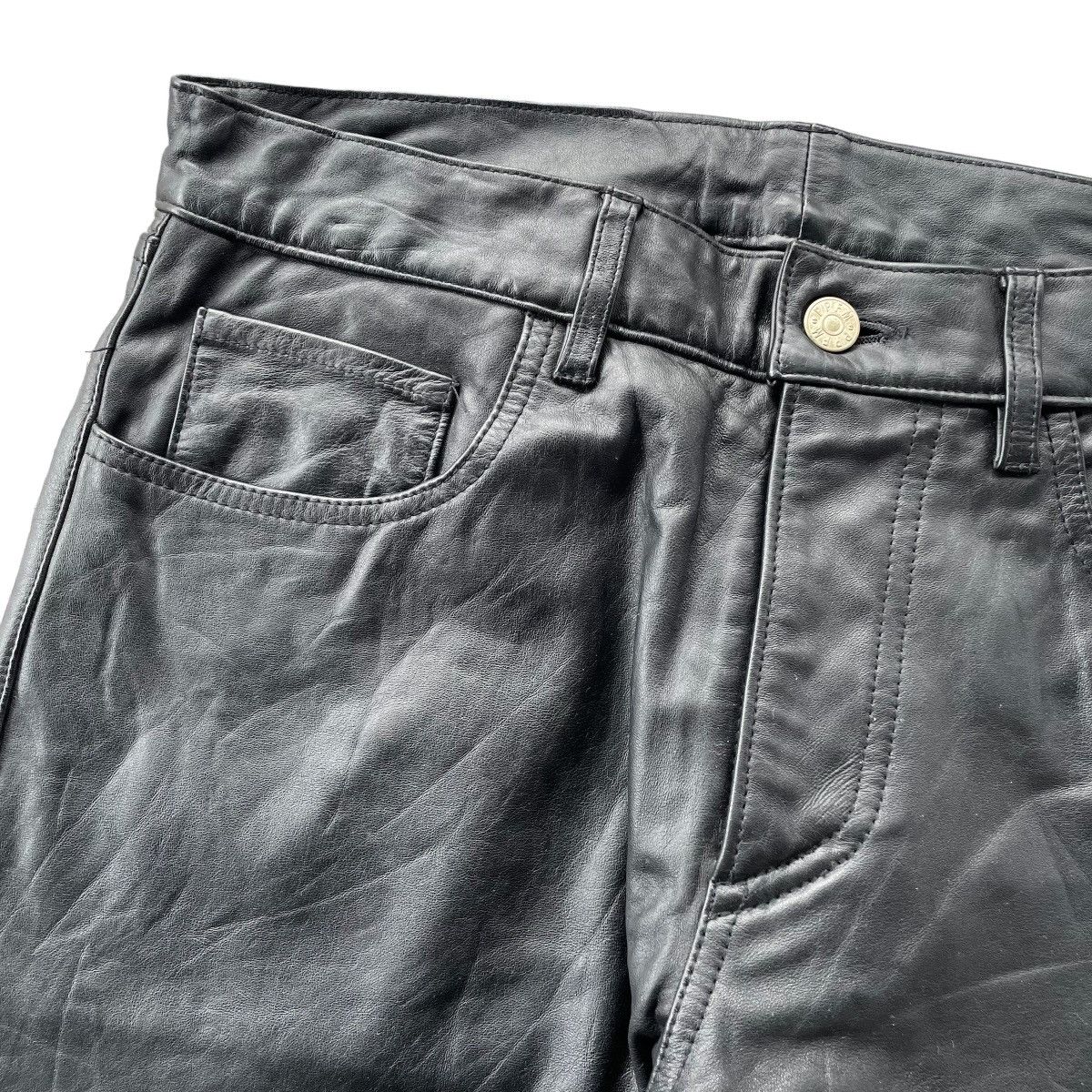 PPFM Vintage PPFM Leather Biker Pants Size US 29 - 4 Thumbnail