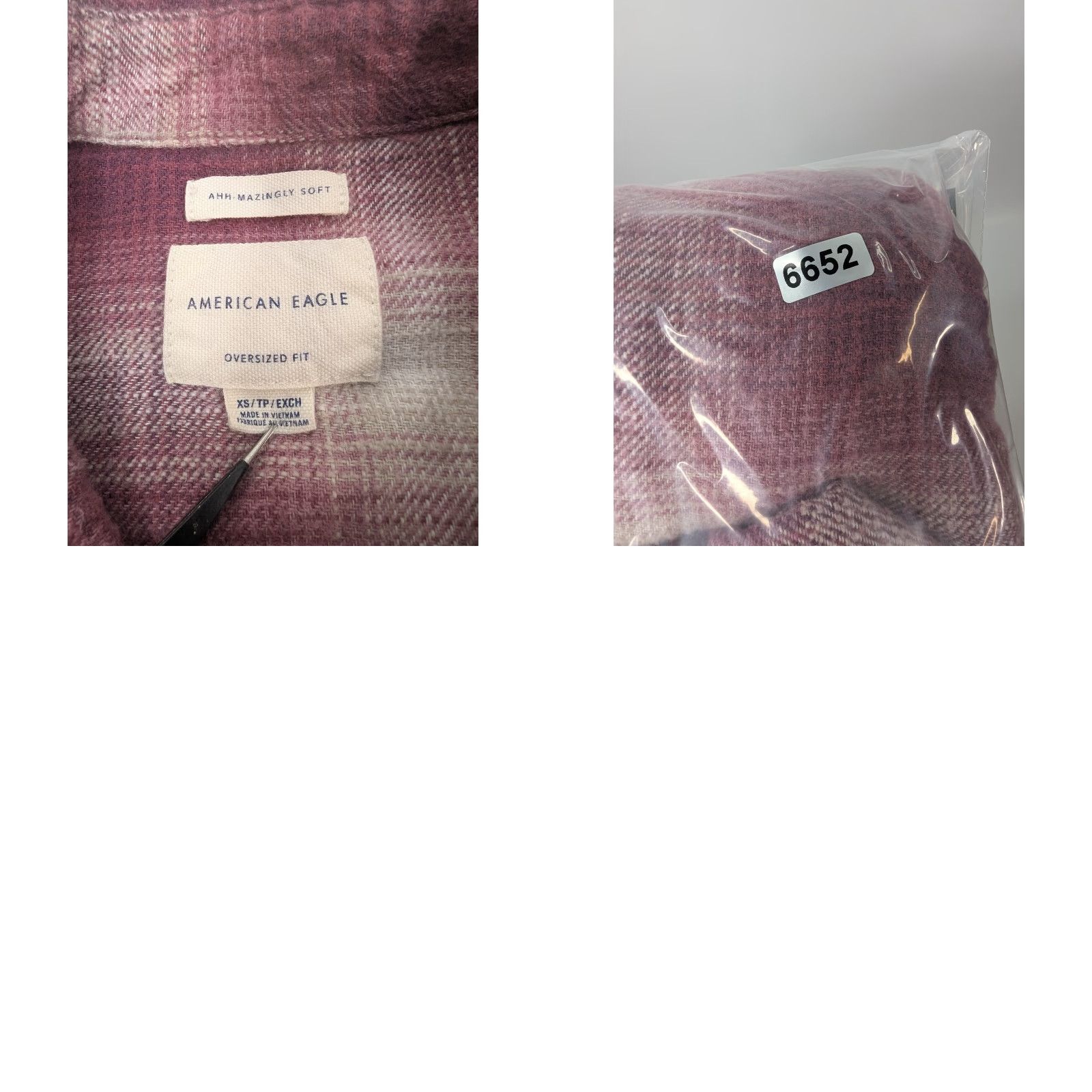 American Eagle Outfitters American Eagle Outfitters Women's XS Maroon Plaid Pearl Snap Button-Up Shirt Size XS / US 0-2 / IT 36-38 - 8 Thumbnail