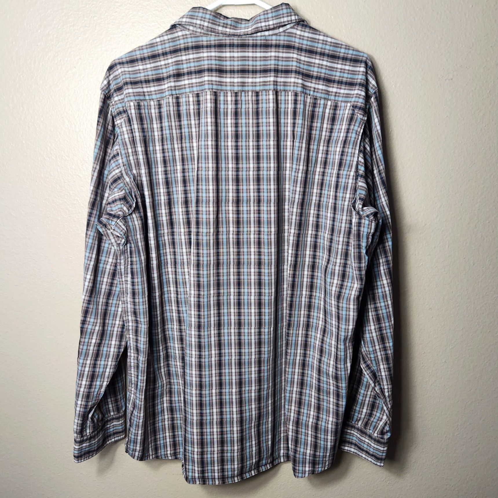 Vintage Columbia Mens Omni-Wick Vented Plaid Buttonfront Shirt-Size L - Brown - Long Sleeve - Rol l Tab - Mens Size US L / EU 52-54 / 3 - 6 Thumbnail
