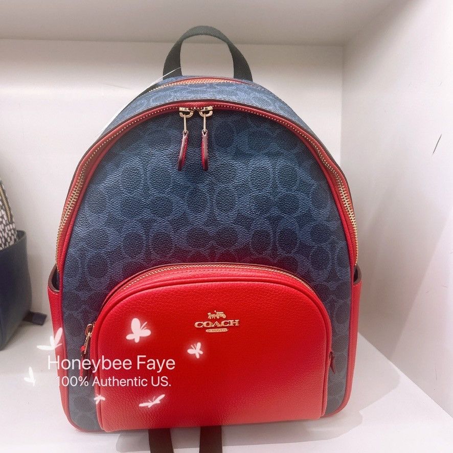 Coach Court Backpack In Signature Canvas CZ176 Size ONE SIZE - 1 Thumbnail