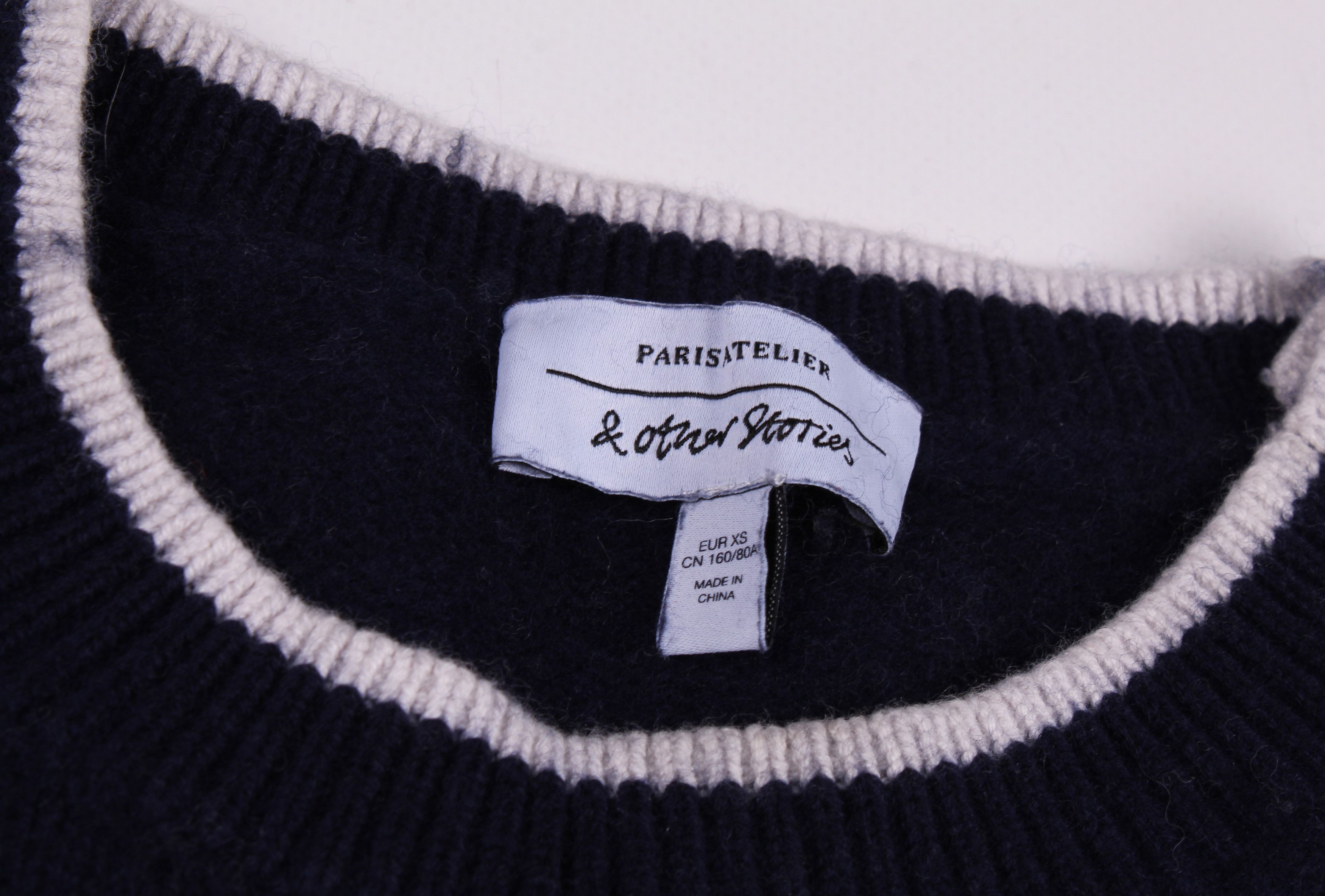 & Other Stories & Other Stories Striped Wool Blend Nautical Sweater Jumper Size XS / US 0-2 / IT 36-38 - 5 Thumbnail