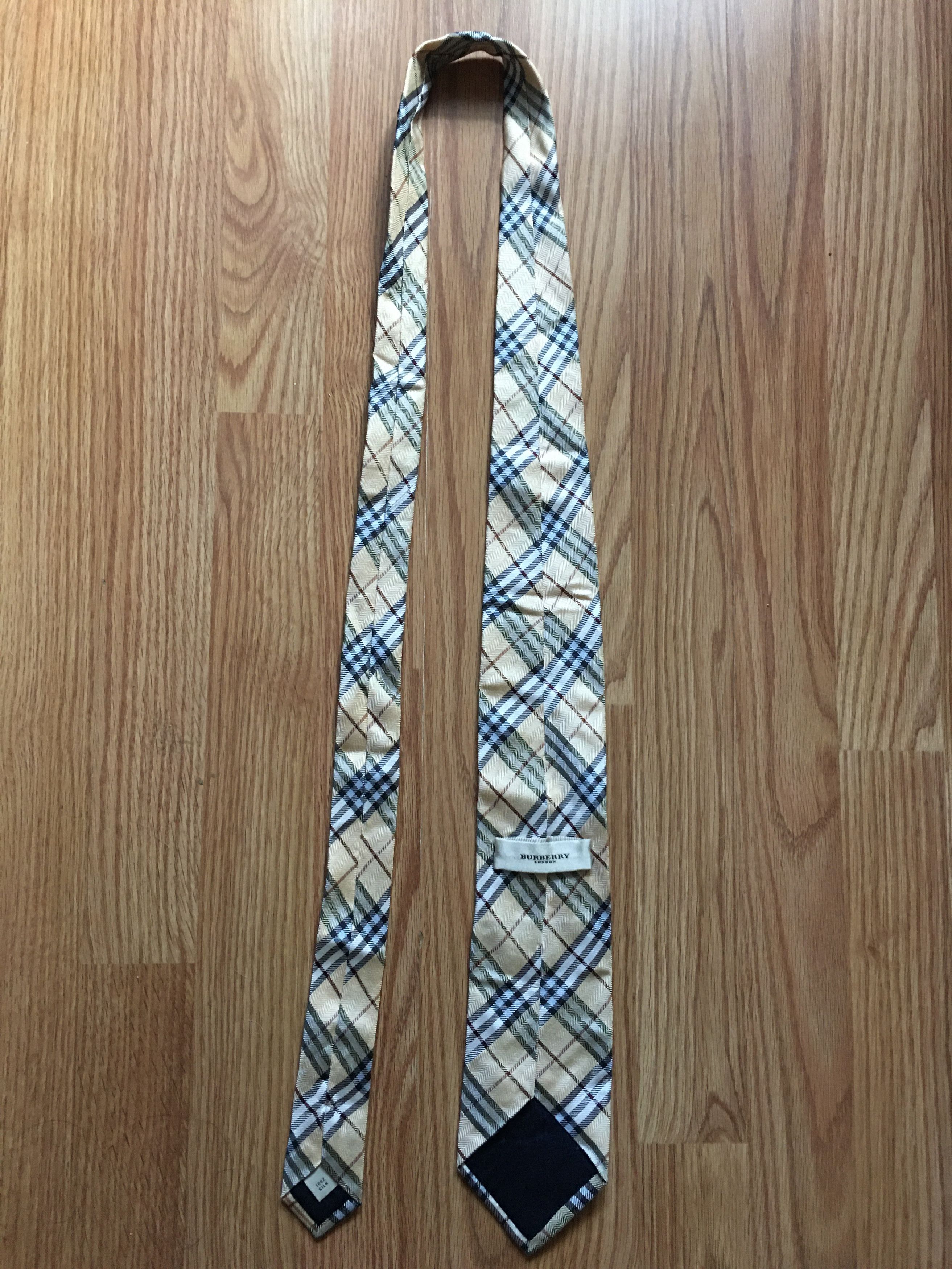 Burberry BURBERRY London Plaid Tartan Silk Mens Tie Size ONE SIZE - 8 Thumbnail