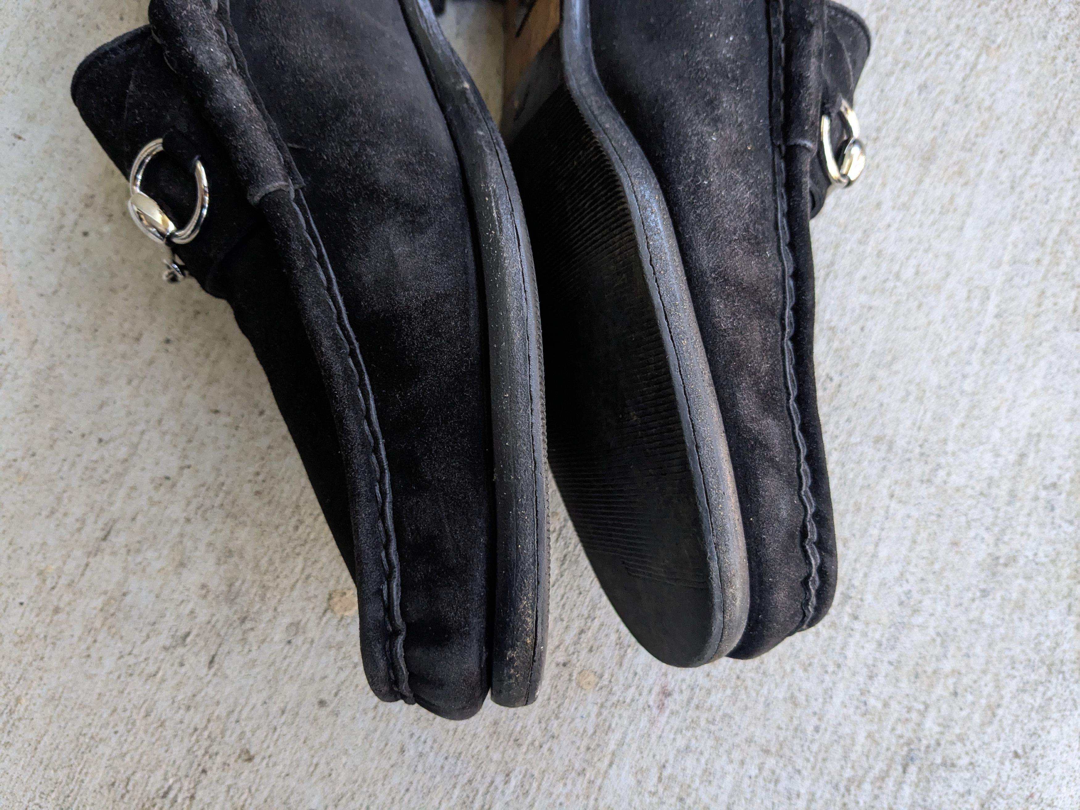 Gucci Gucci Horsebit Loafers Black Suede 10 D Italy Slip On Size US 10 / EU 43 - 8 Thumbnail