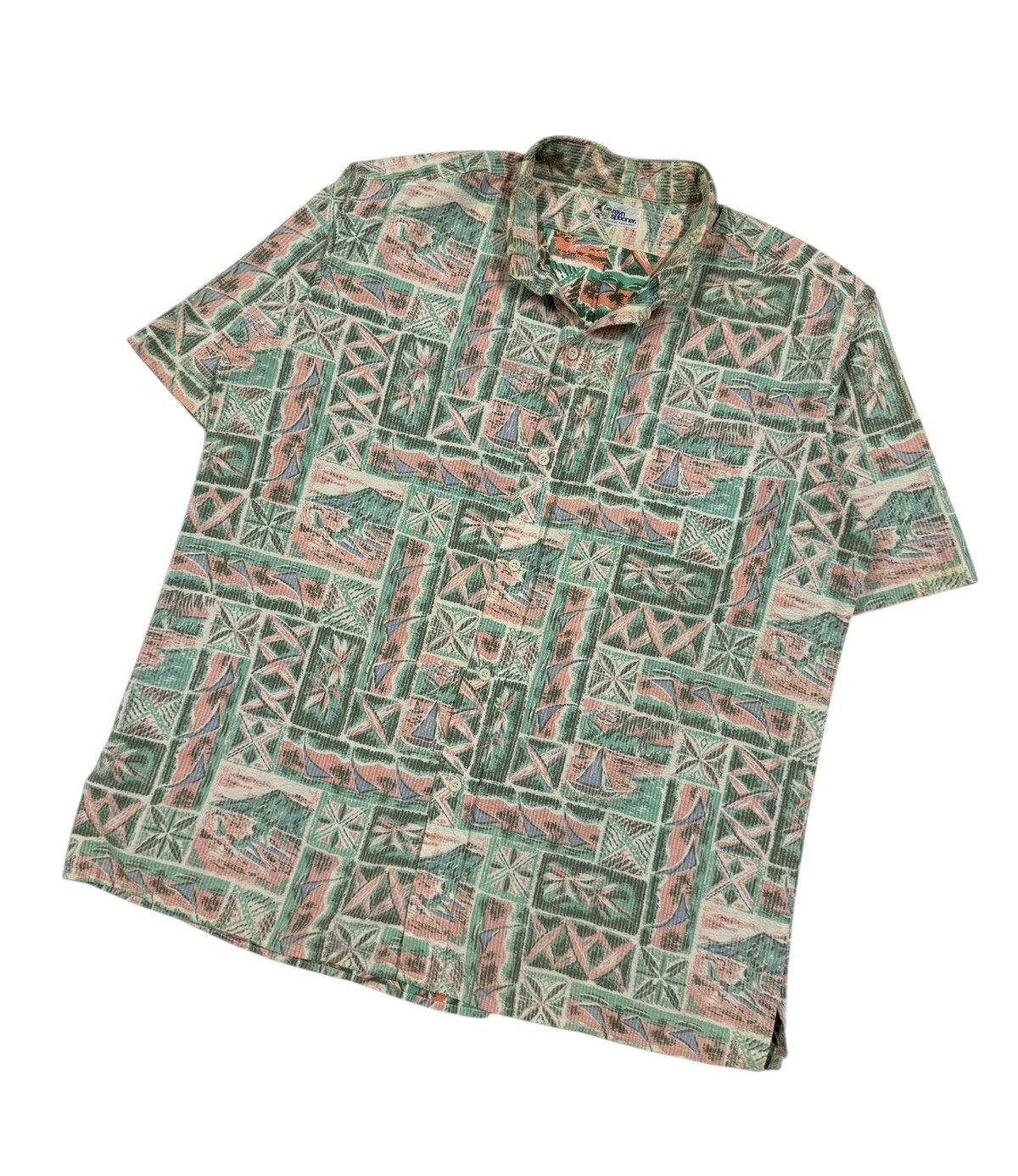 Reyn Spooner × Sun Surf × Vintage Vtg🔥Reyn Spooner Camp Collar Hawaii Shirt Size US L / EU 52-54 / 3 - 6 Thumbnail