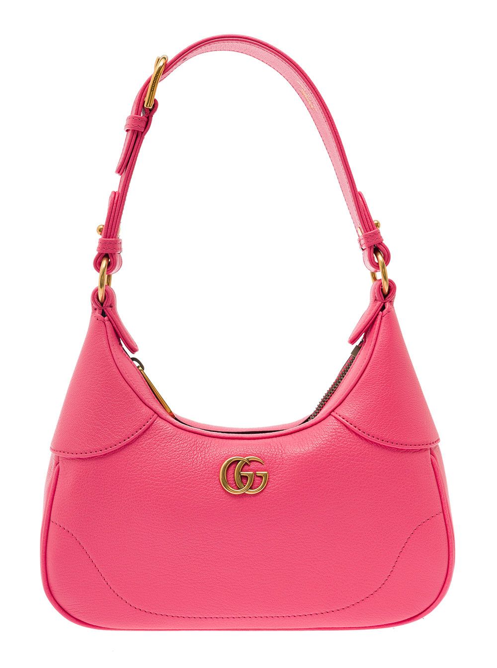 Gucci Small Pink Aphrodite Shoulder Bag in Leather Woman Size ONE SIZE - 1 Thumbnail
