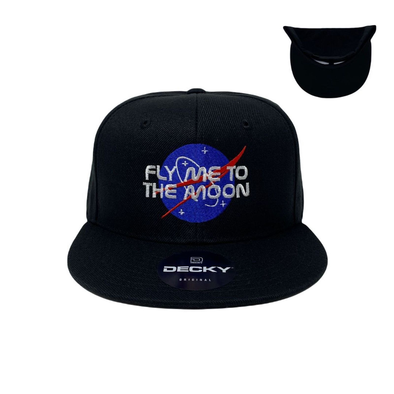 Other Fly Me To The Moon Snapback Hat All Black Size ONE SIZE - 1 Thumbnail