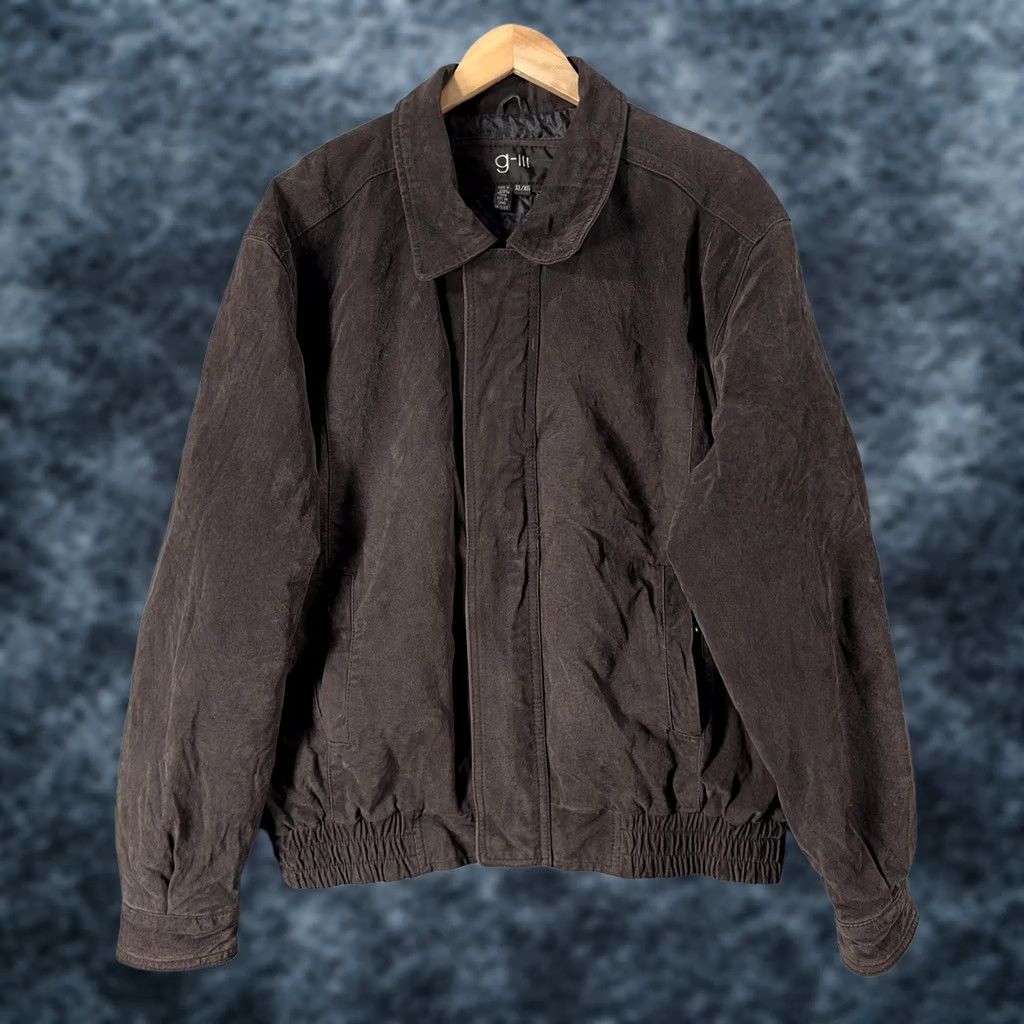 G-III G-III Leather Bomber Jacket Mens XL Brown Quilted Lined Full Zip Size US XL / EU 56 / 4 - 1 Thumbnail