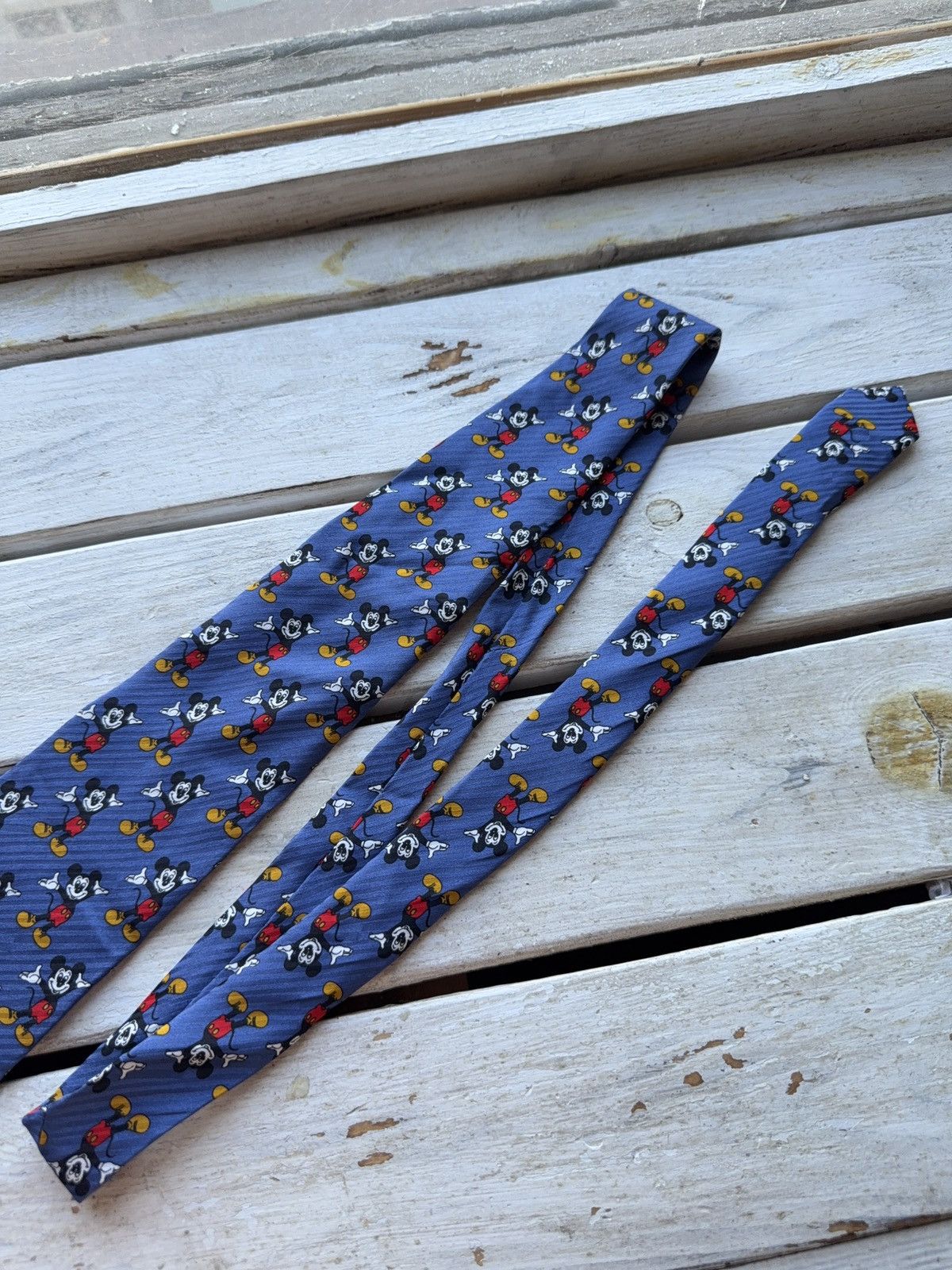 Cartoon Network × Disney × Vintage Vintage Disney Mickey Mouse All-Over Print Tie Made in Italy Size ONE SIZE - 3 Thumbnail