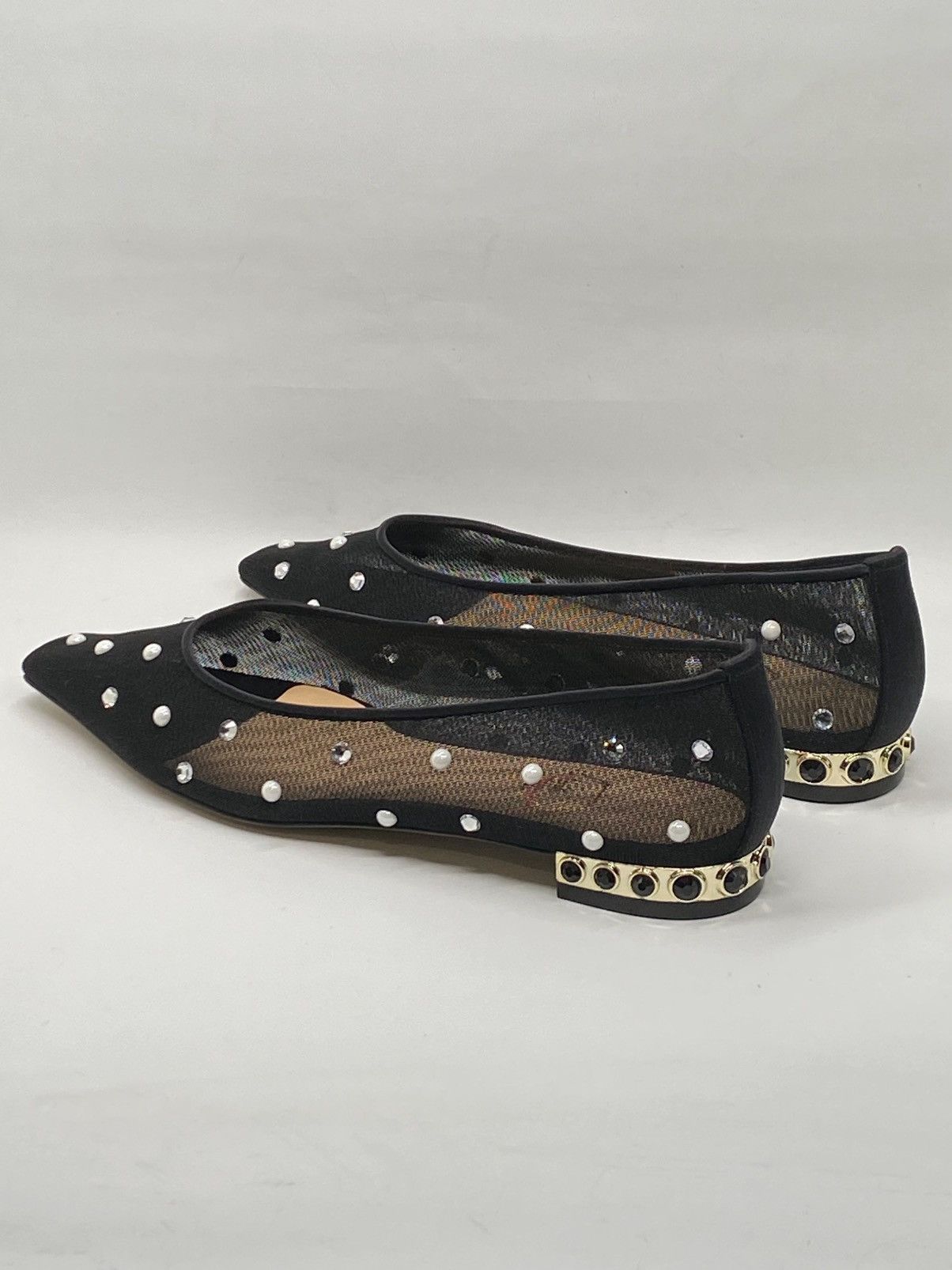 Other Nalebe Aurum Crystal-Embellished Mesh Ballet Flats size 39.5 Size US 9.5 / IT 39.5 - 7 Thumbnail