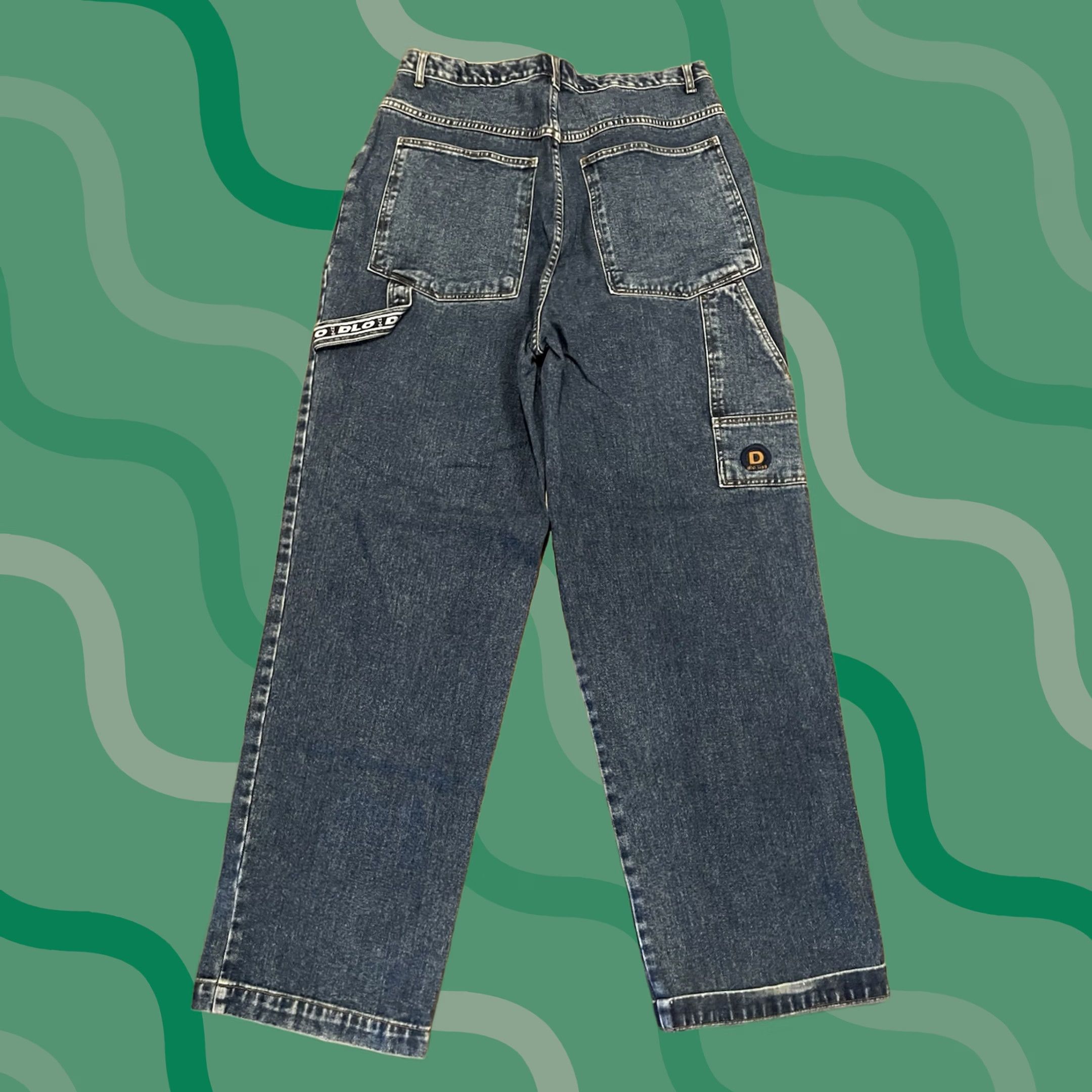 Odlo VINTAGE DLO NYC Jeans Men 34x34 Blue Denim Wide-Leg Classic 34 in Regular Belt Loops Pockets Cotton/ Denim 3x Regular Mens Size US 34 / EU 50 - 1 Thumbnail