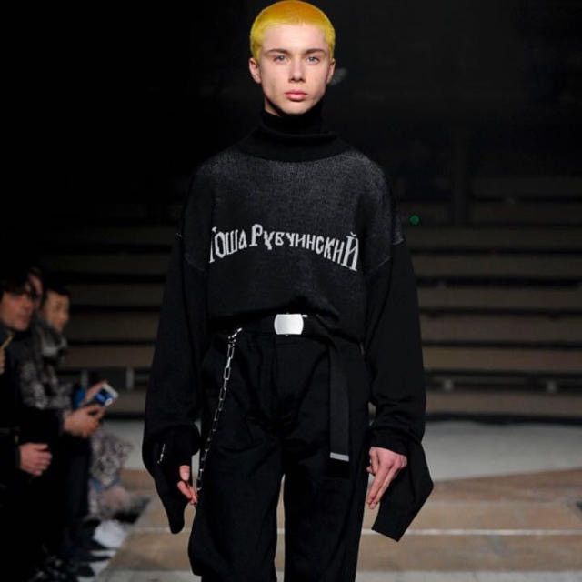 Gosha Rubchinskiy FW2016 double cuff knit black Size US S / EU 44-46 / 1 - 2 Thumbnail