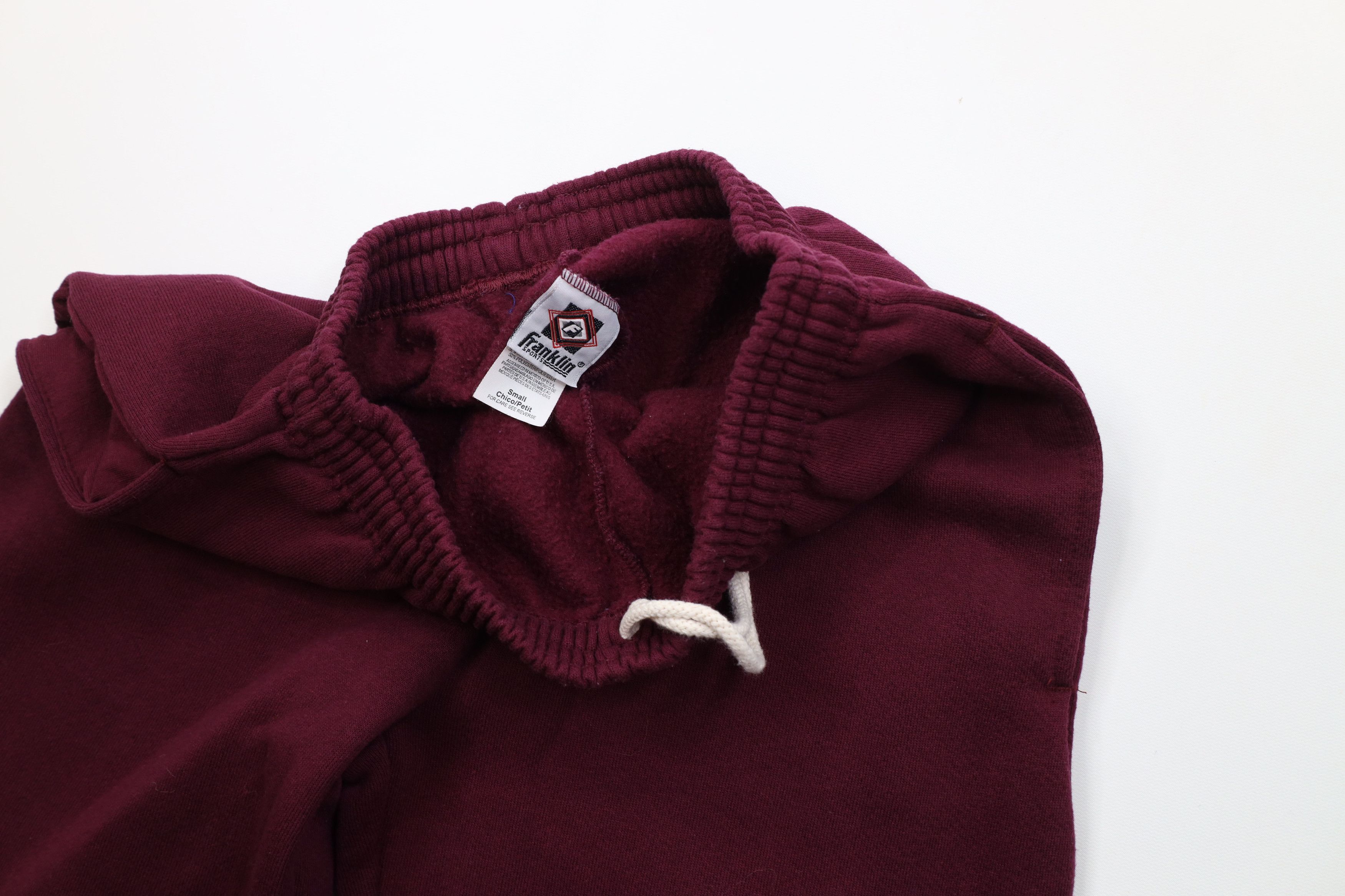 Vintage Vintage 90s Streetwear Heavyweight Sweatpants Joggers Maroon Size US 32 / EU 48 - 7 Thumbnail