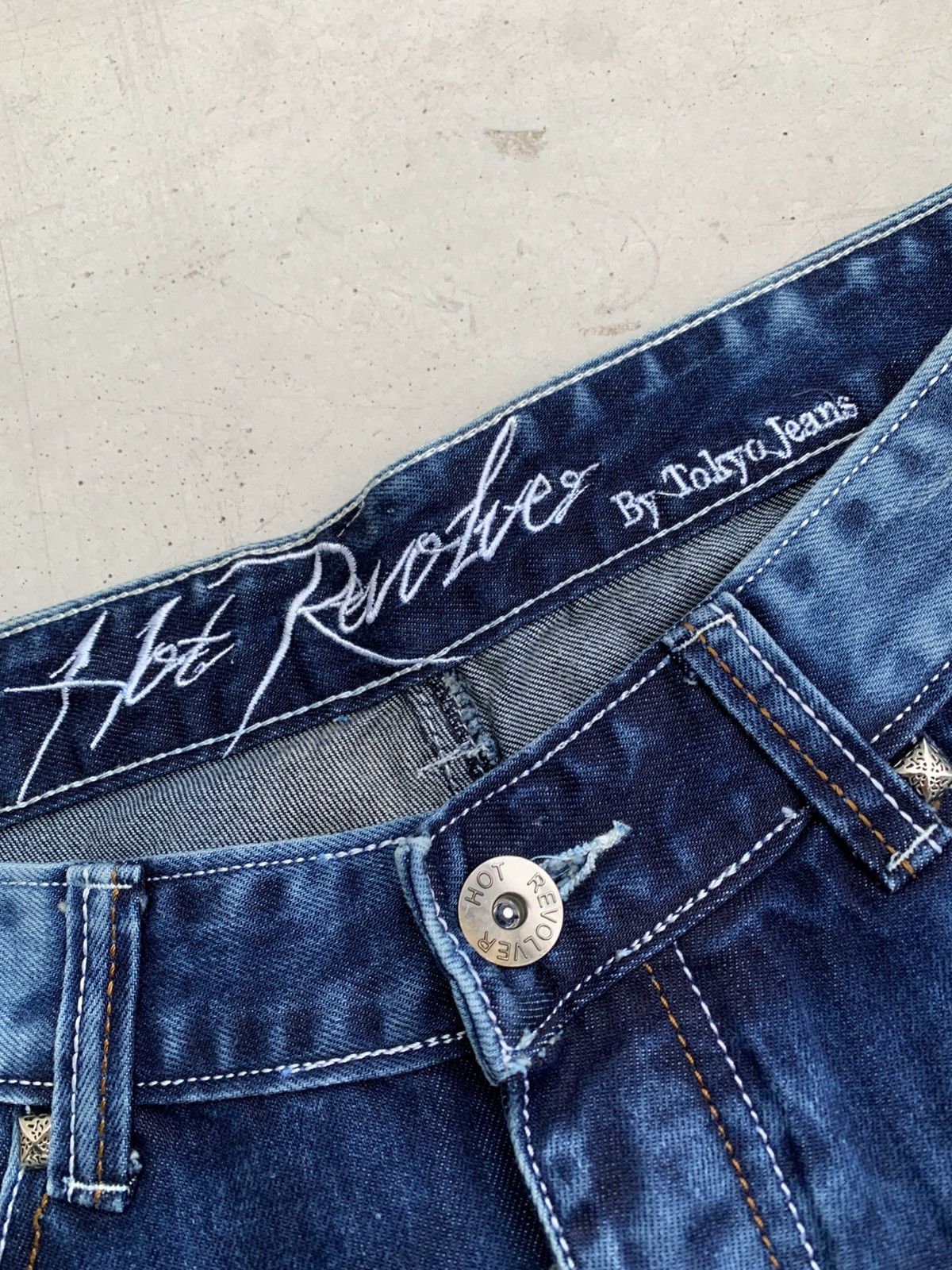 If Six Was Nine Hot Revolver Jeans Vintage Avantgarde Style Denim Rare Size US 32 / EU 48 - 7 Thumbnail