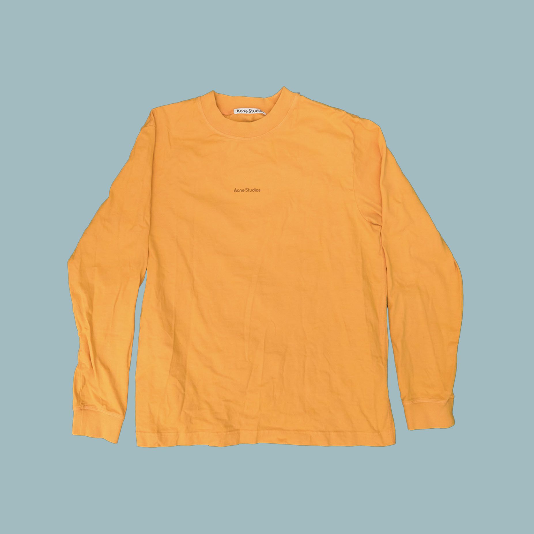 Acne Studios *BNWOT* ACNE STUDIOS Long-sleeve oversized yellow t-shirt Size US L / EU 52-54 / 3 - 2 Thumbnail