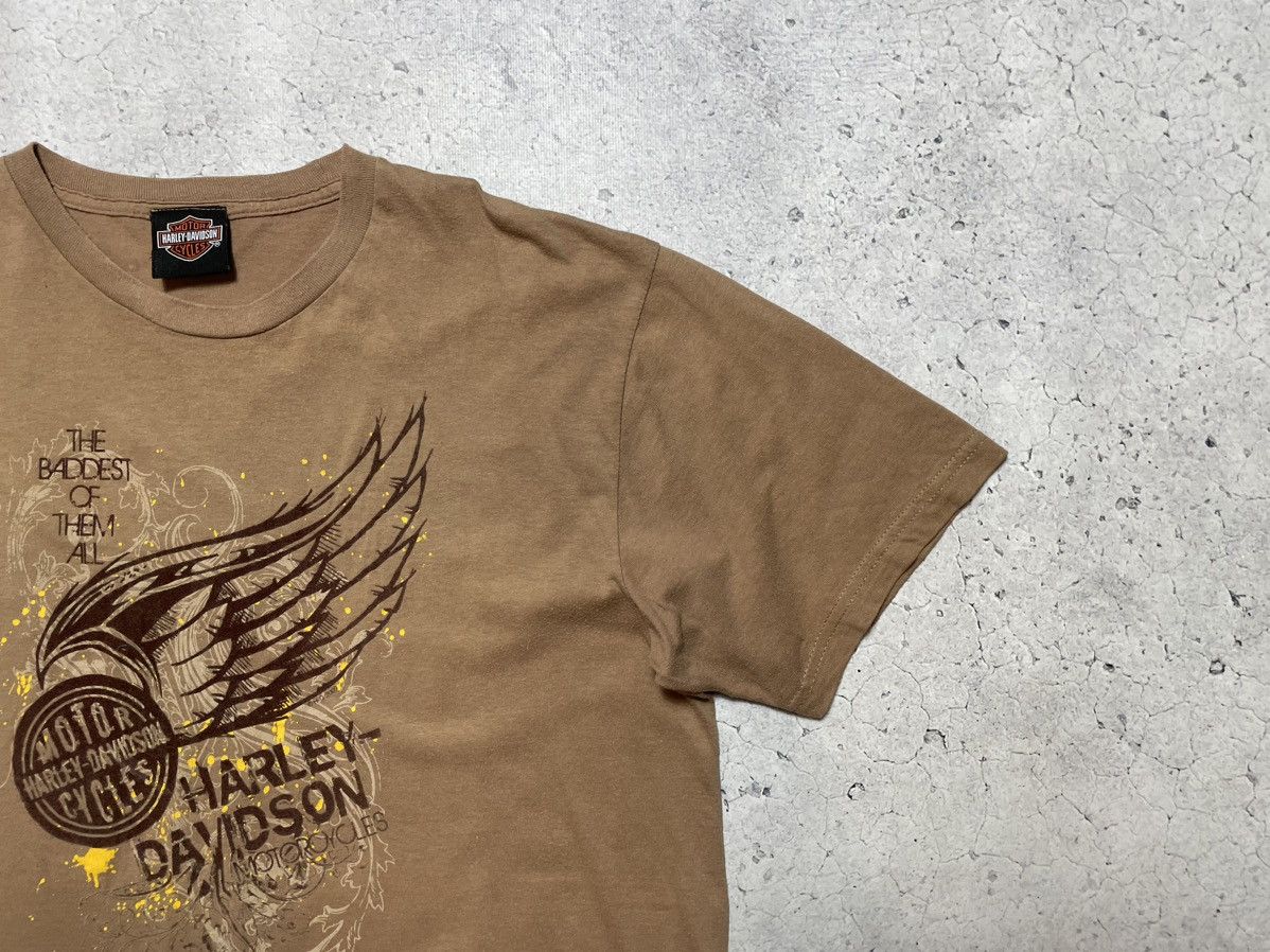 Harley Davidson × Vintage Vintage Harley Motor Davidson Big Logo Biker T-Shirt Size US XL / EU 56 / 4 - 3 Thumbnail