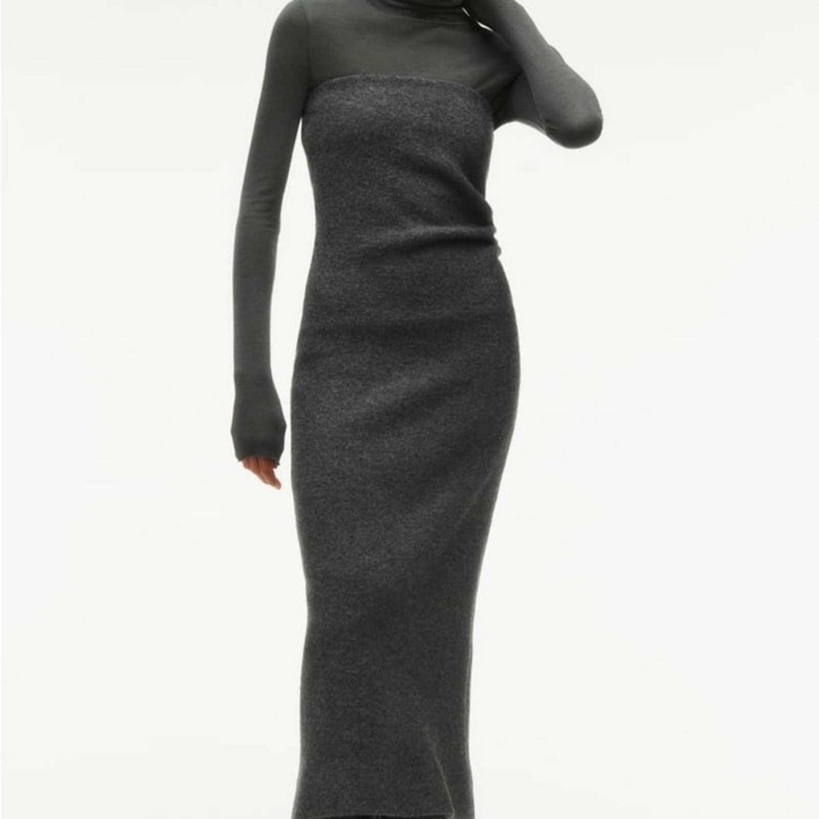 Zara ZARA WOOL DRESS LIMITED EDITION GRAY Size M / US 6-8 / IT 42-44 - 7 Thumbnail
