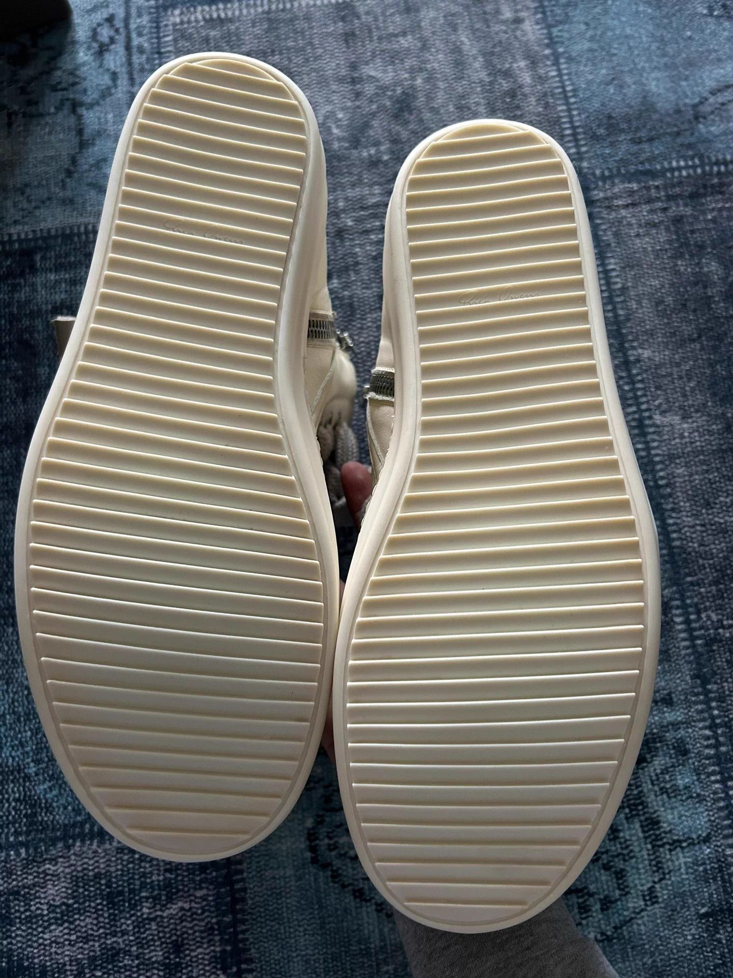Rick Owens Rick Owens White Thick Laces Inverted Triangle 45 Size US 11 / EU 44 - 4 Thumbnail