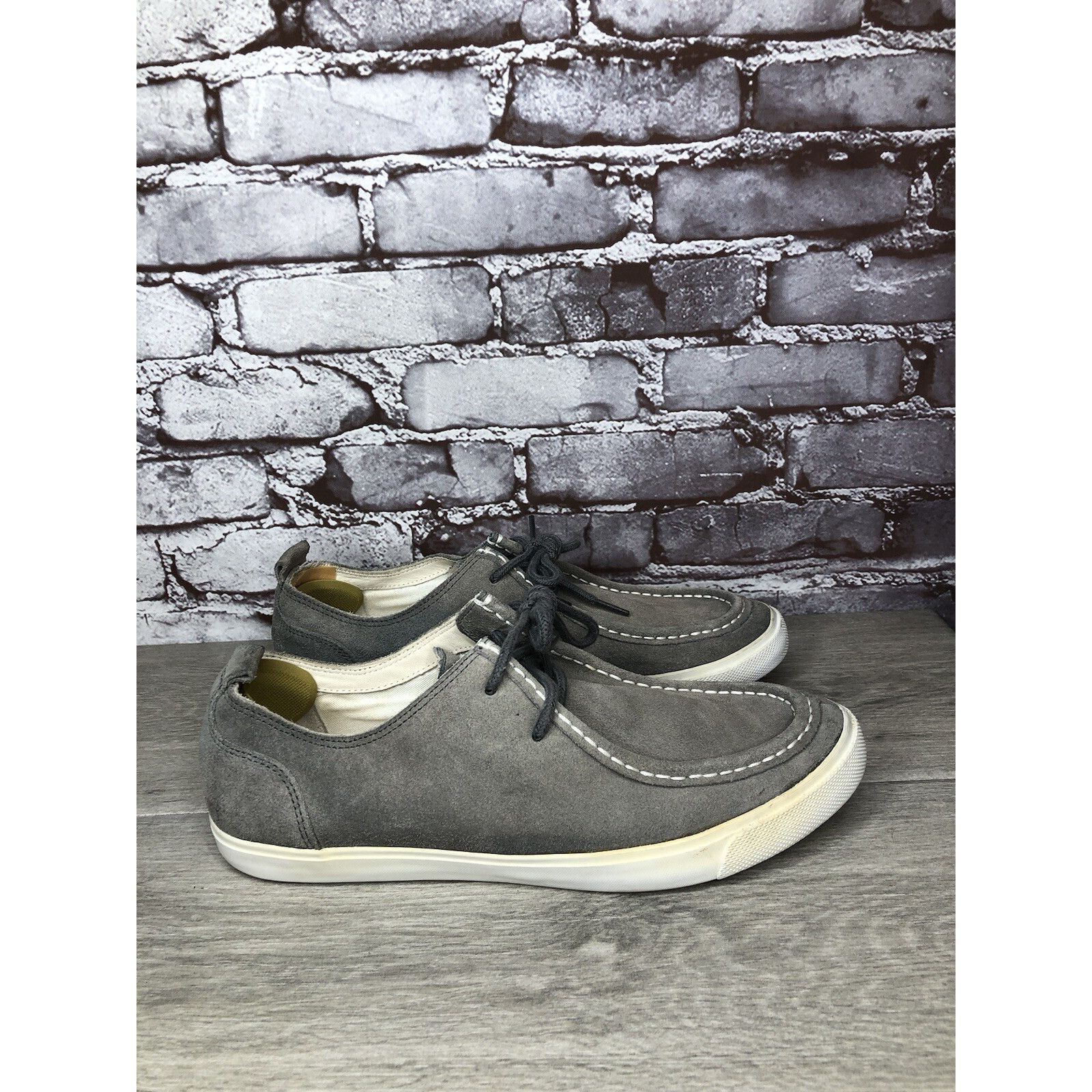 Cole Haan Cole Haan Air Berge Gray Suede Moc Toe Lace Up Sneaker Shoes Size US 10 / EU 43 - 14 Thumbnail